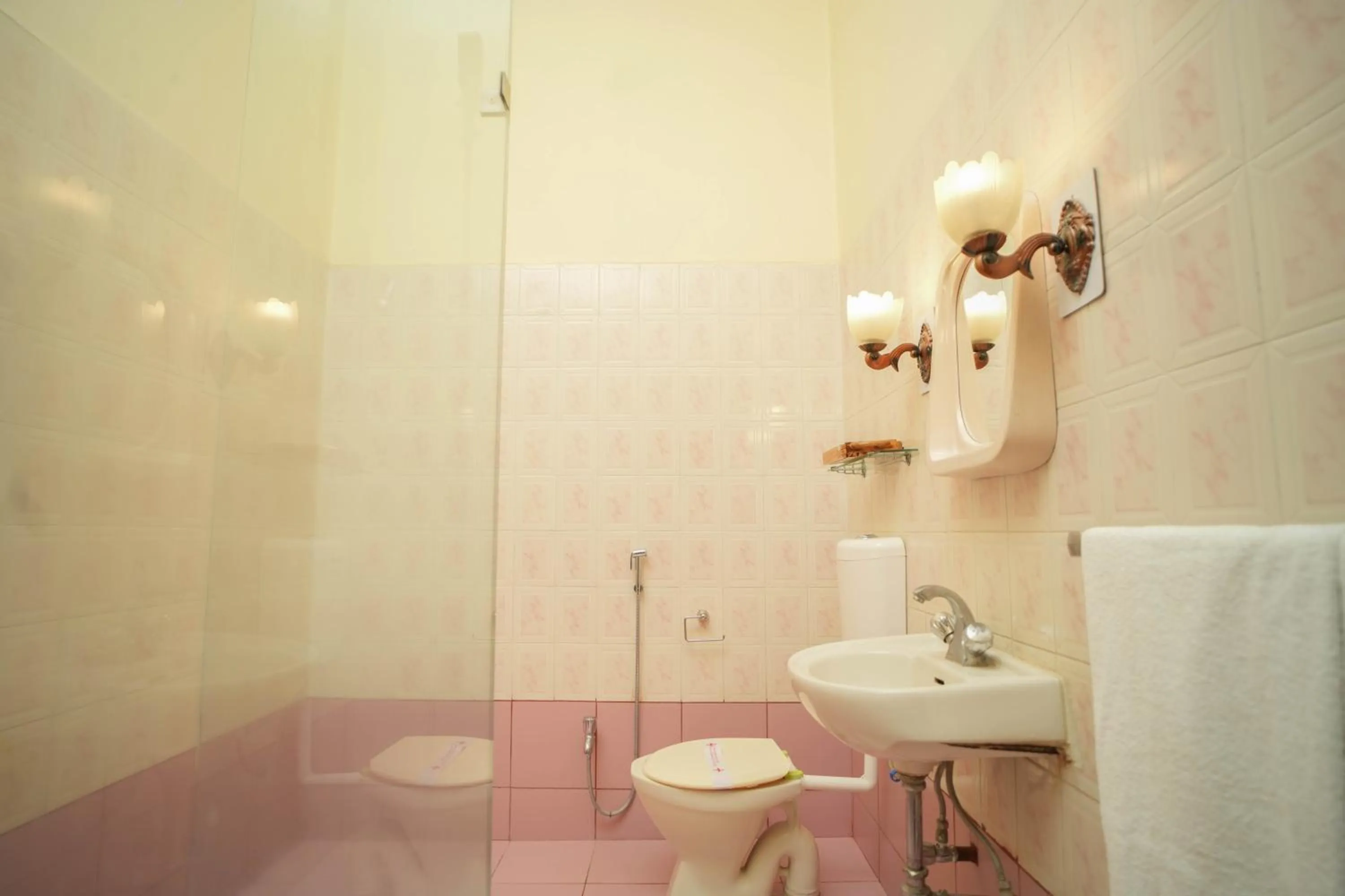 Shower in Nilambag Palace Hotel