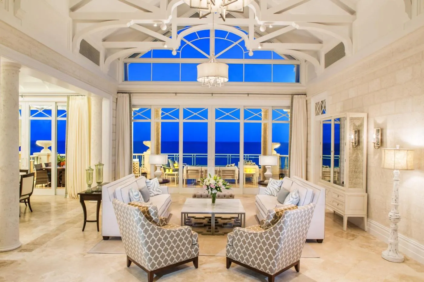 Living room in The Shore Club Turks & Caicos