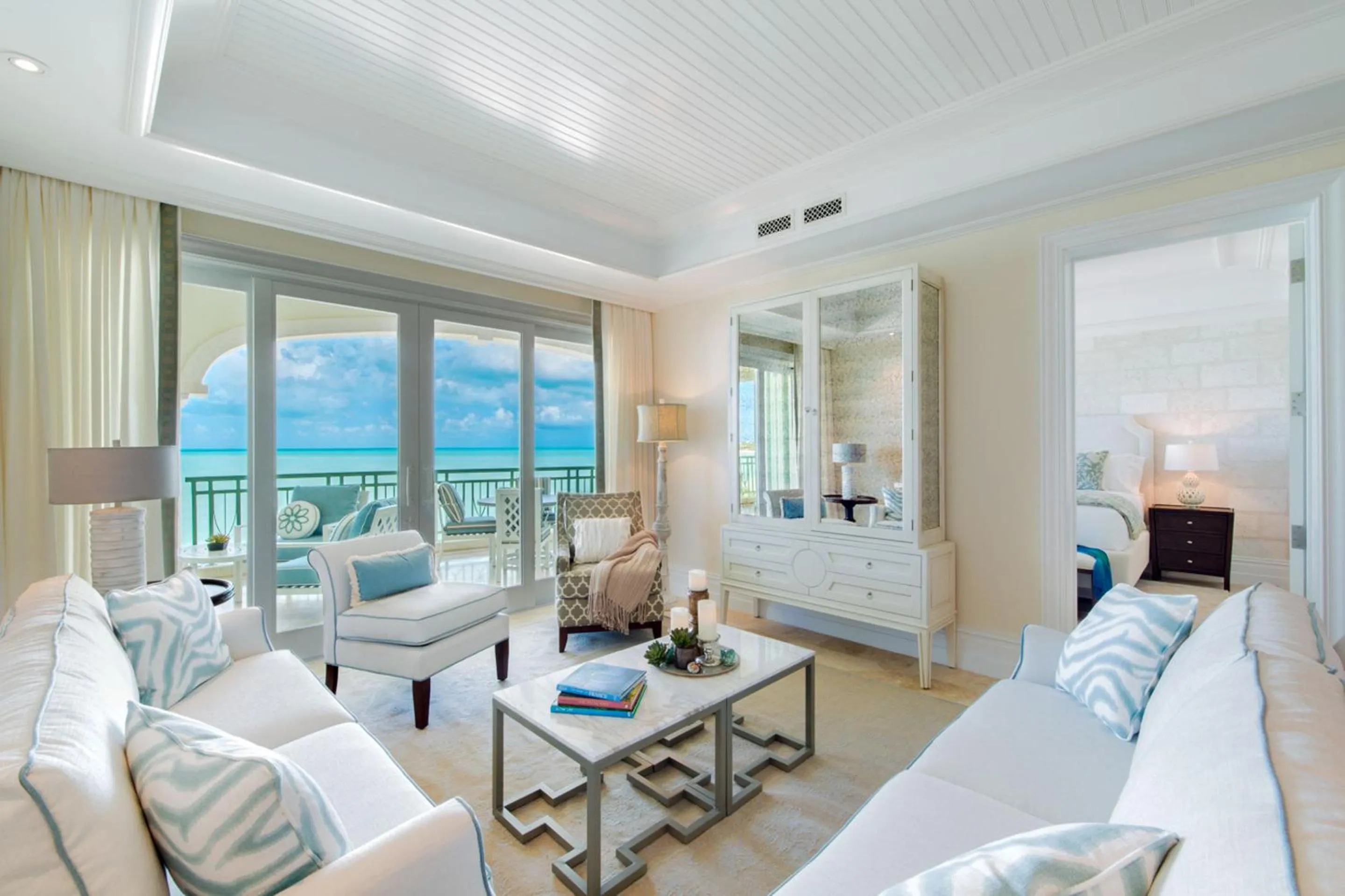 Living room in The Shore Club Turks & Caicos