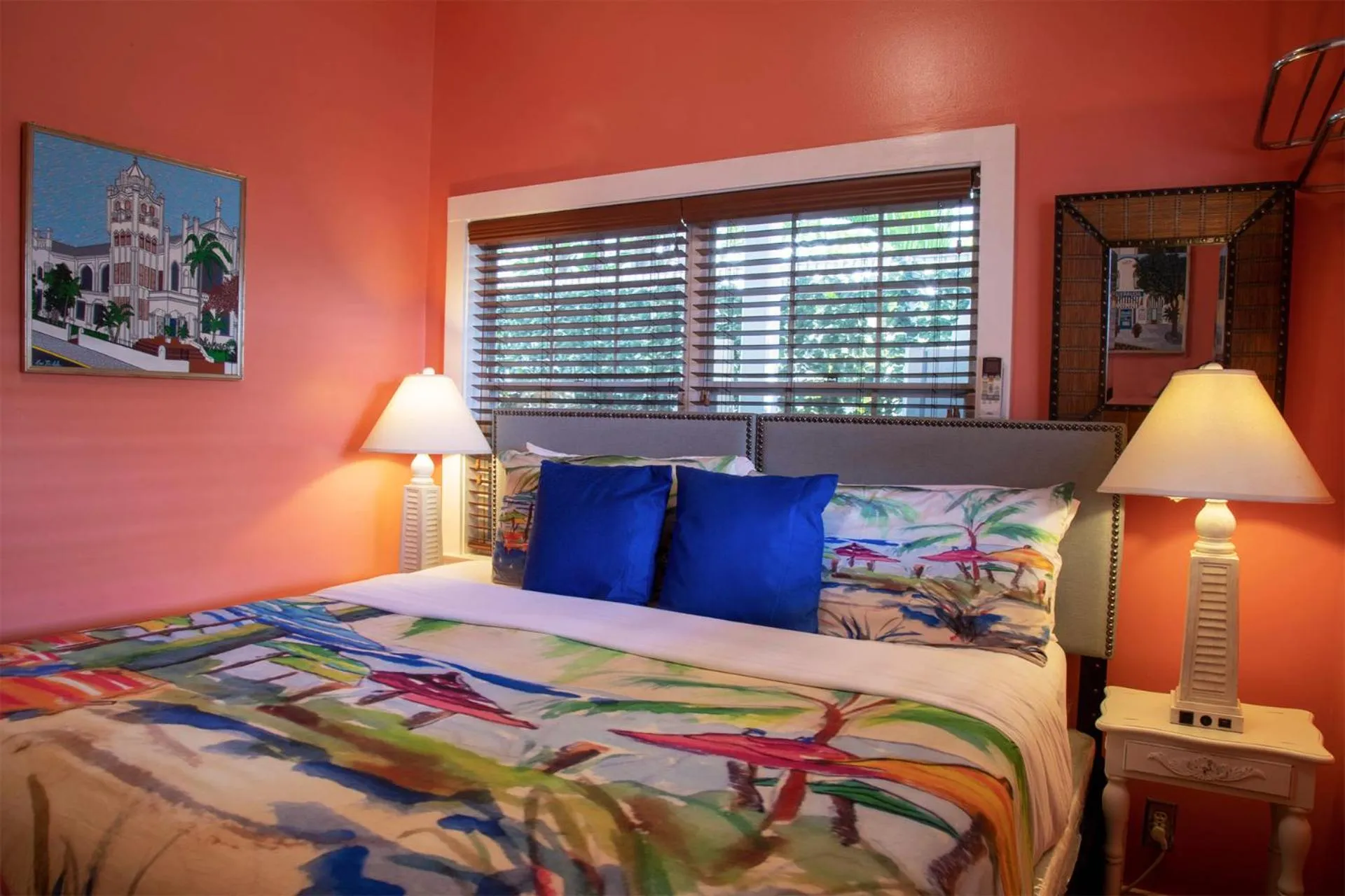 Bedroom, Bed in Caribbean House