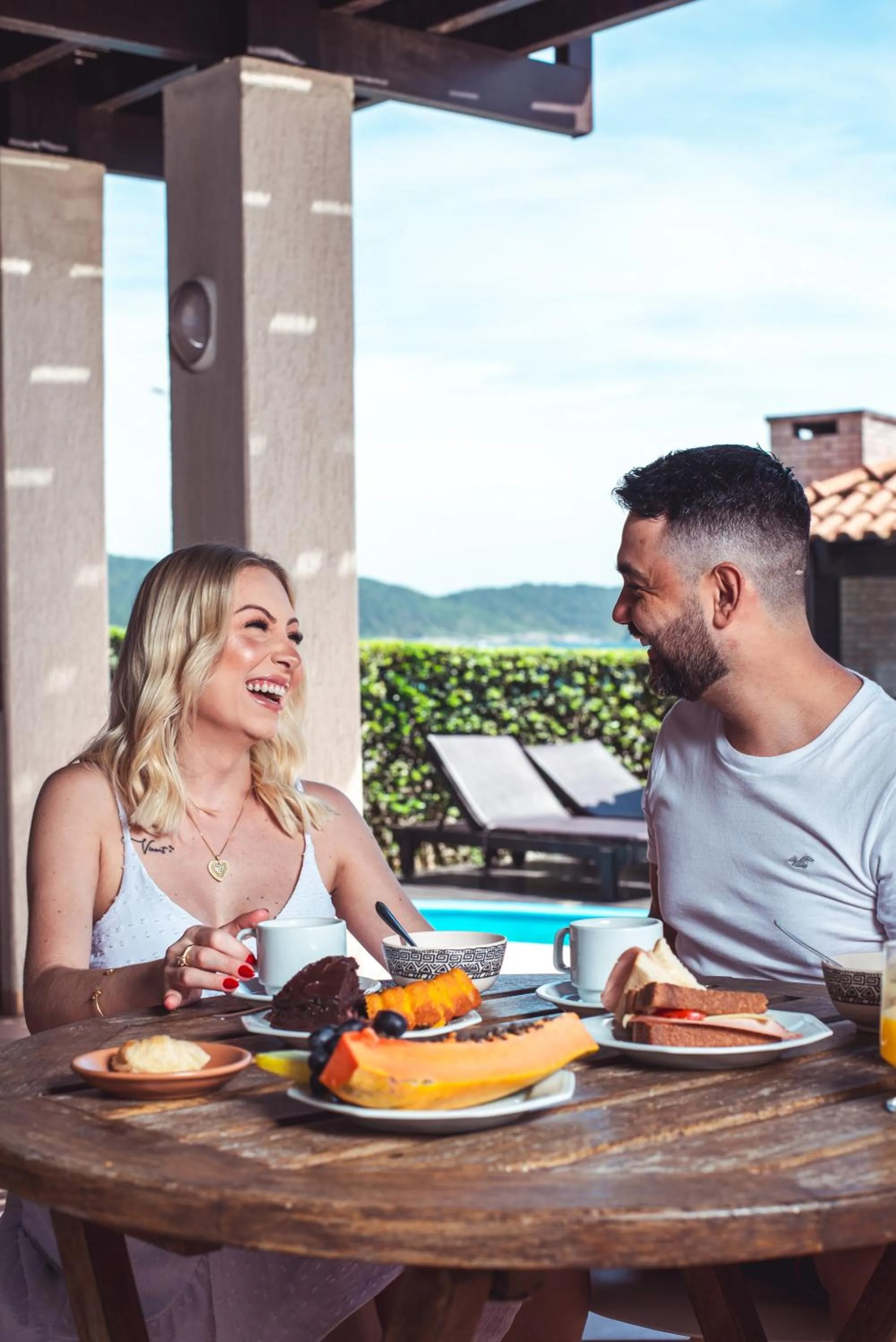 Continental breakfast in Pousada Kia Ora Bombinhas