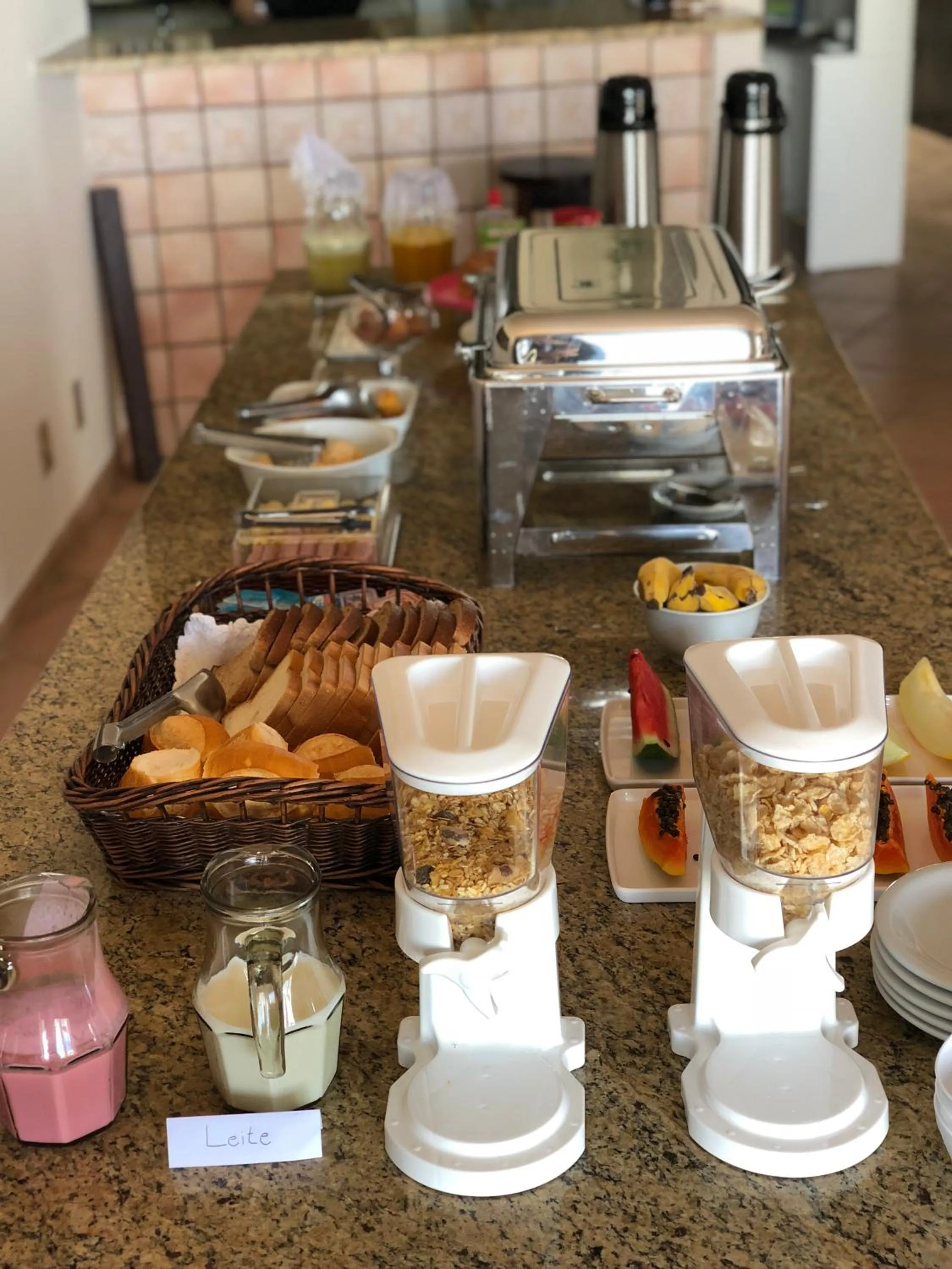 Continental breakfast in Pousada Kia Ora Bombinhas