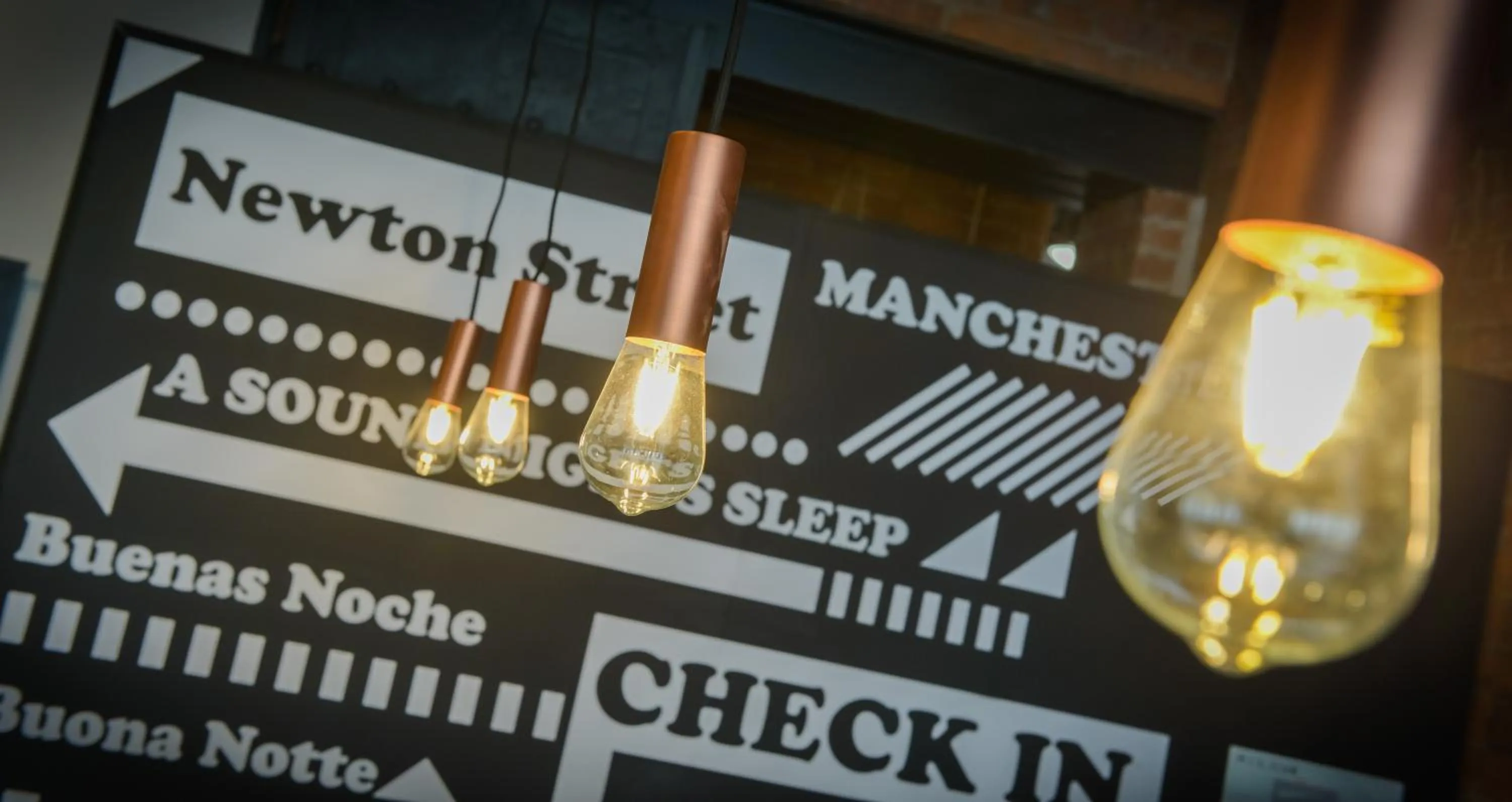 Decorative detail in easyHotel Manchester