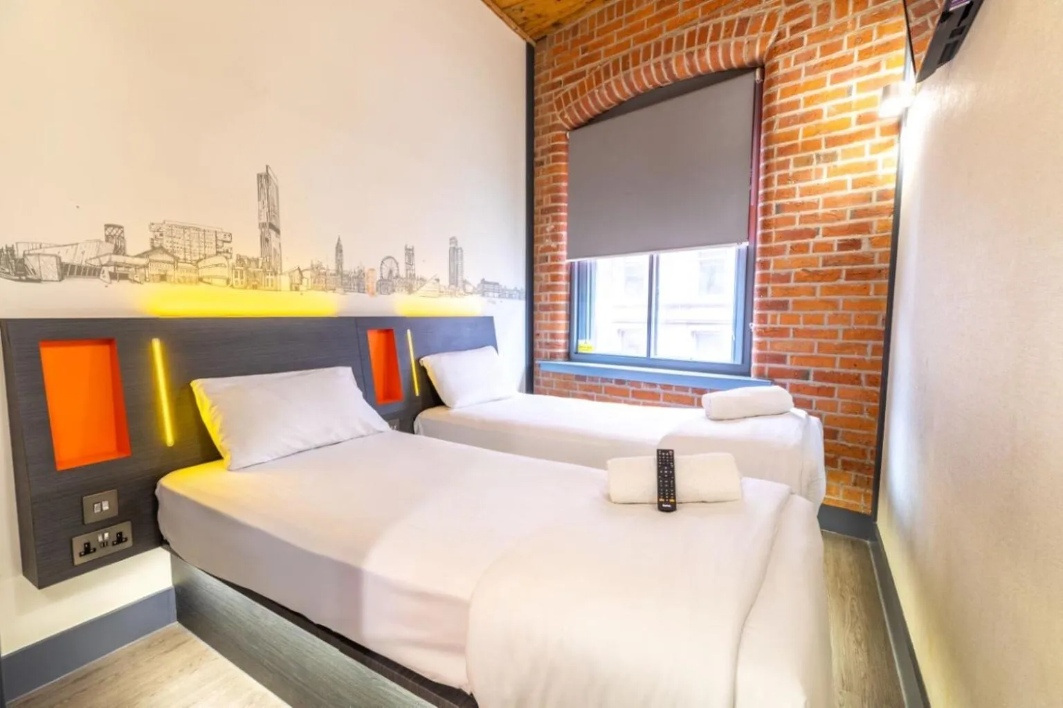 Photo of the whole room, Bed in easyHotel Manchester