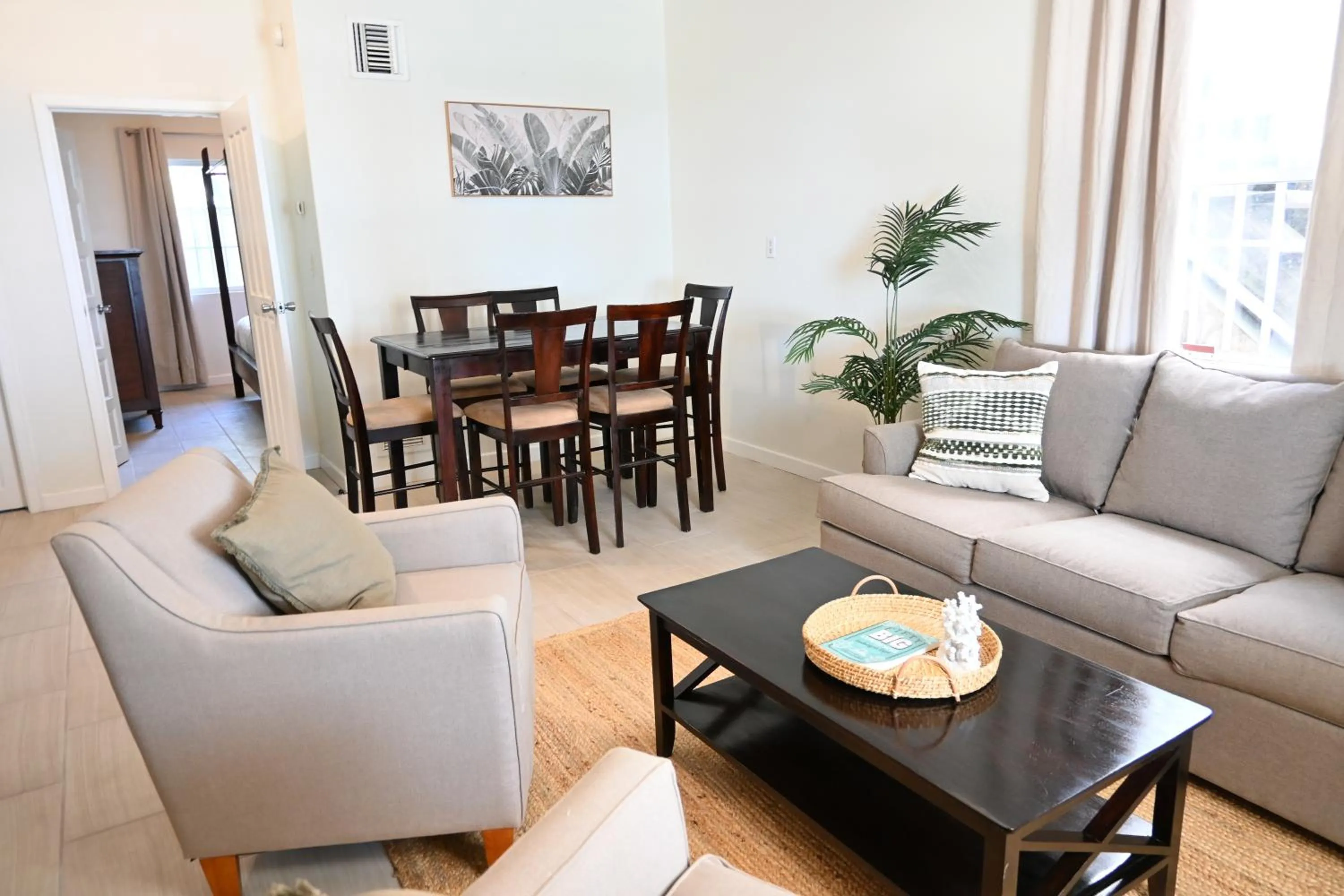 Living room in The Palapa House