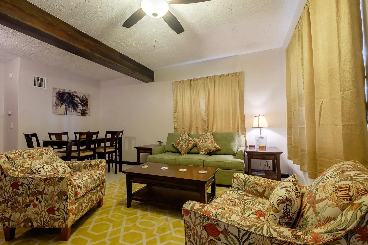 Living room in The Palapa House