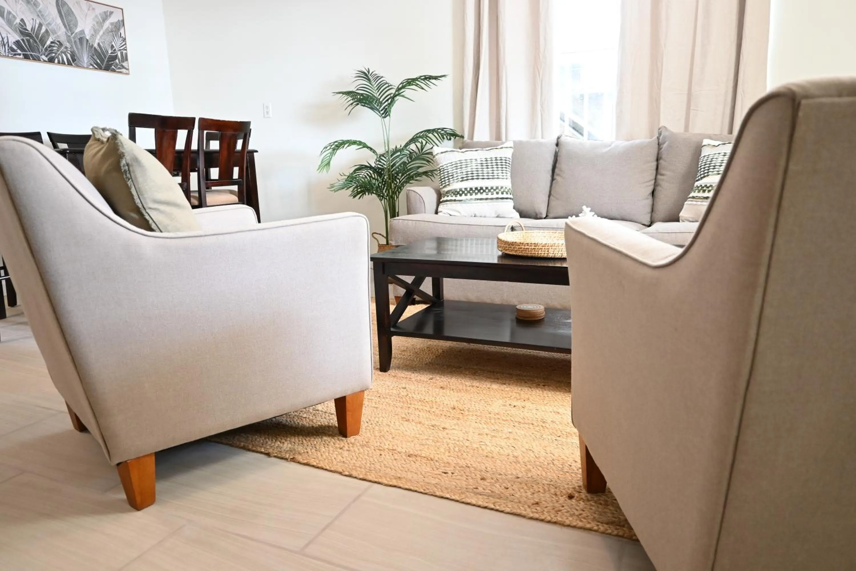 Living room in The Palapa House