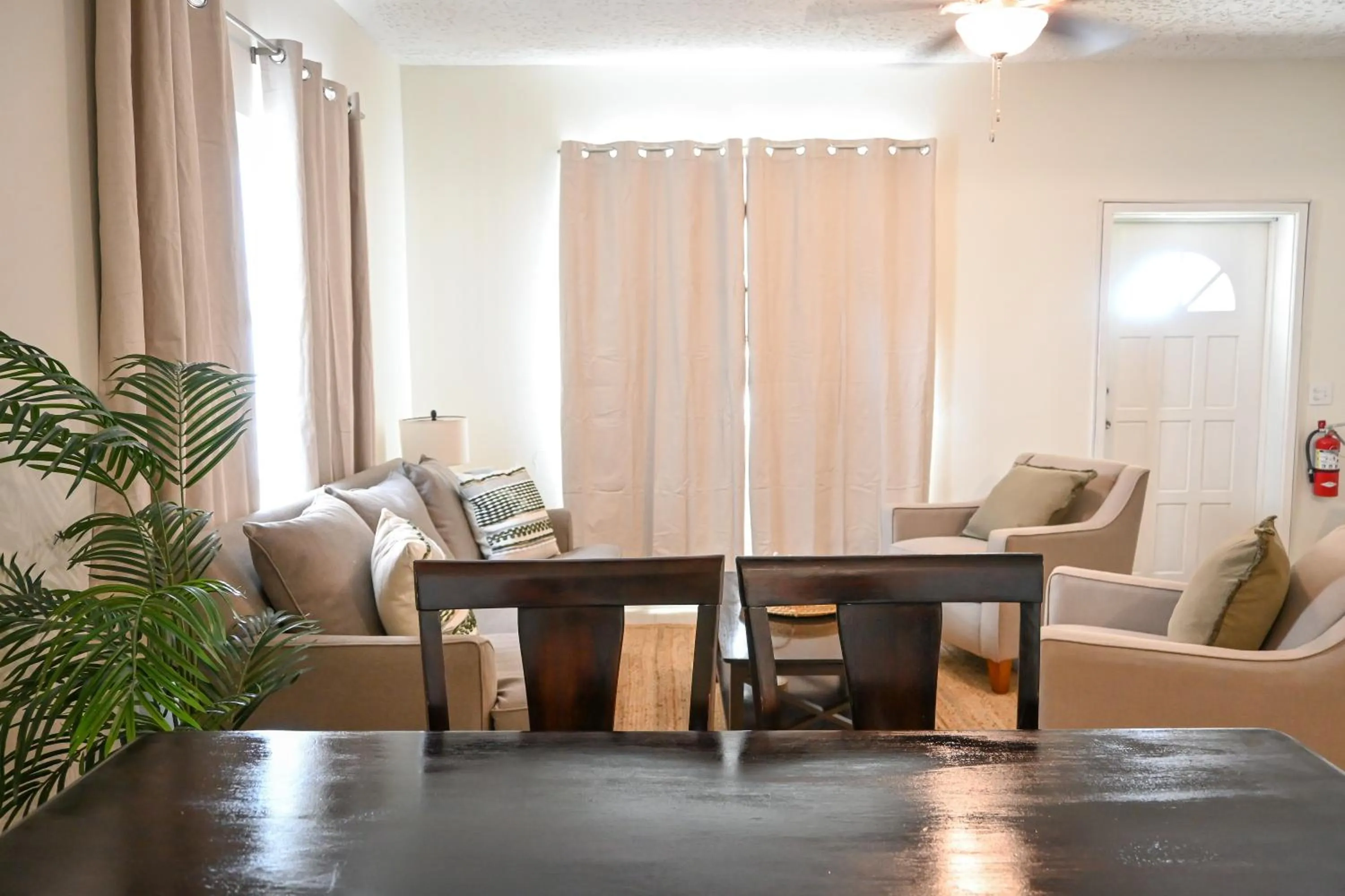 Living room in The Palapa House