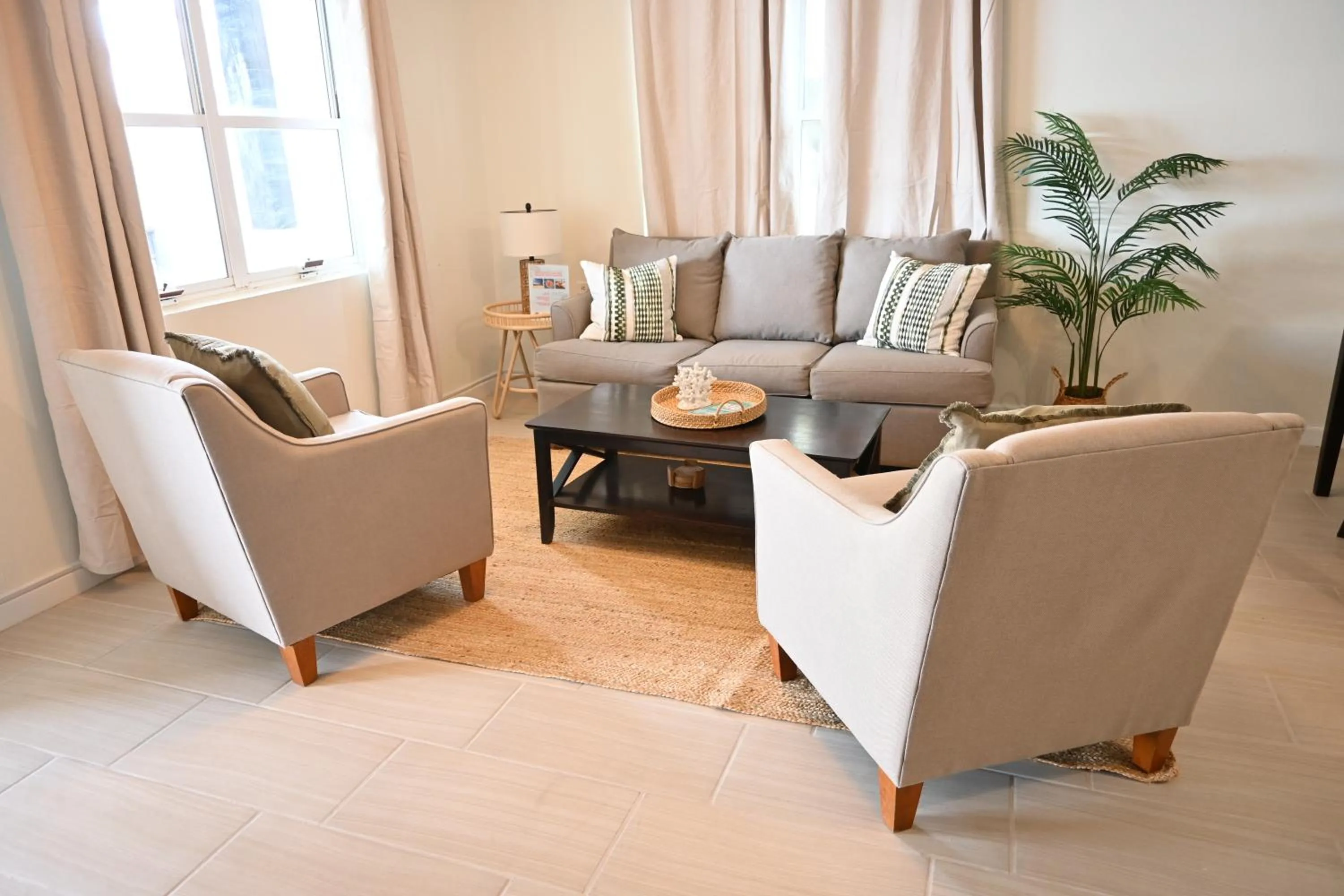 Living room in The Palapa House