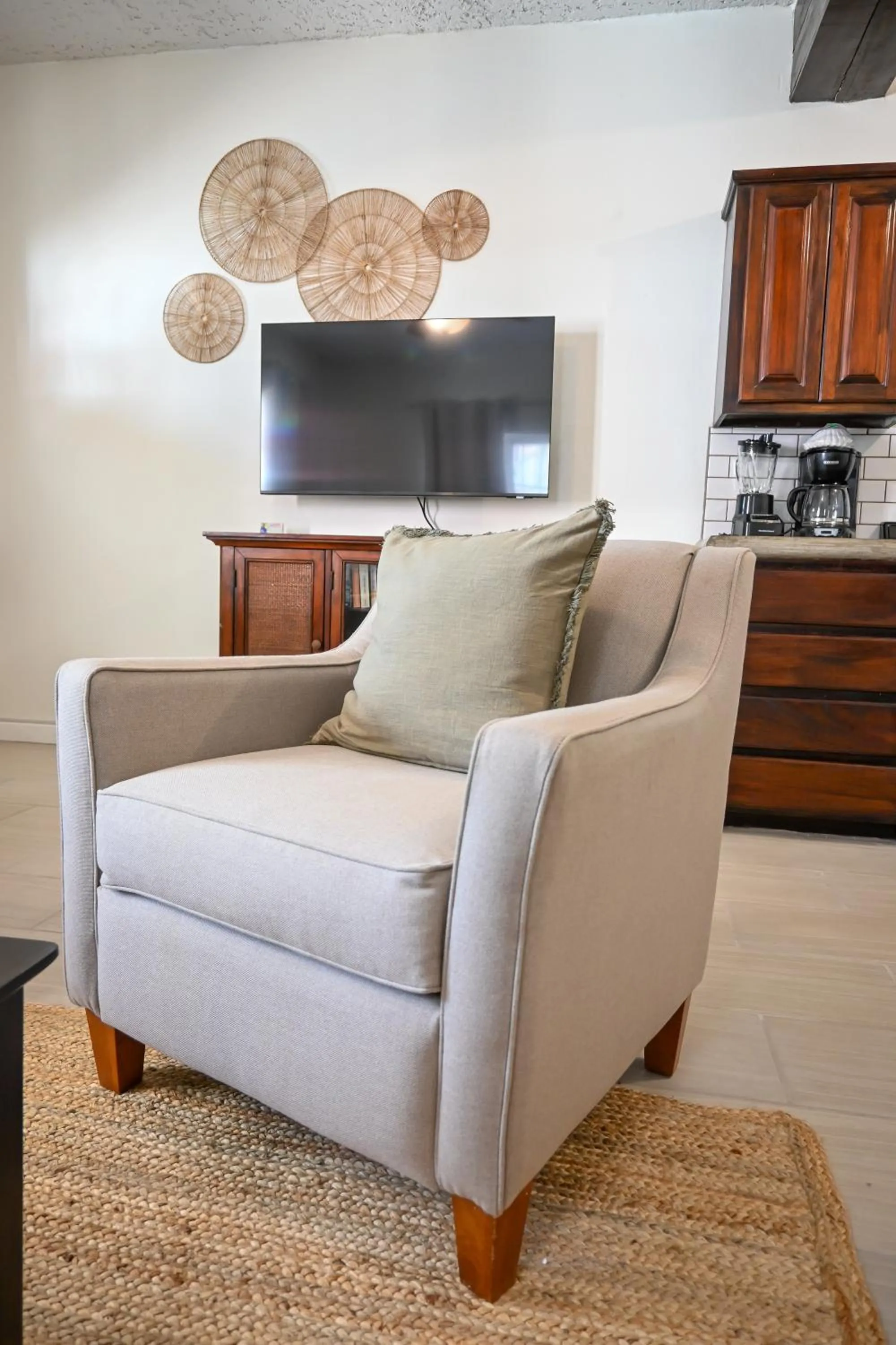 Living room in The Palapa House
