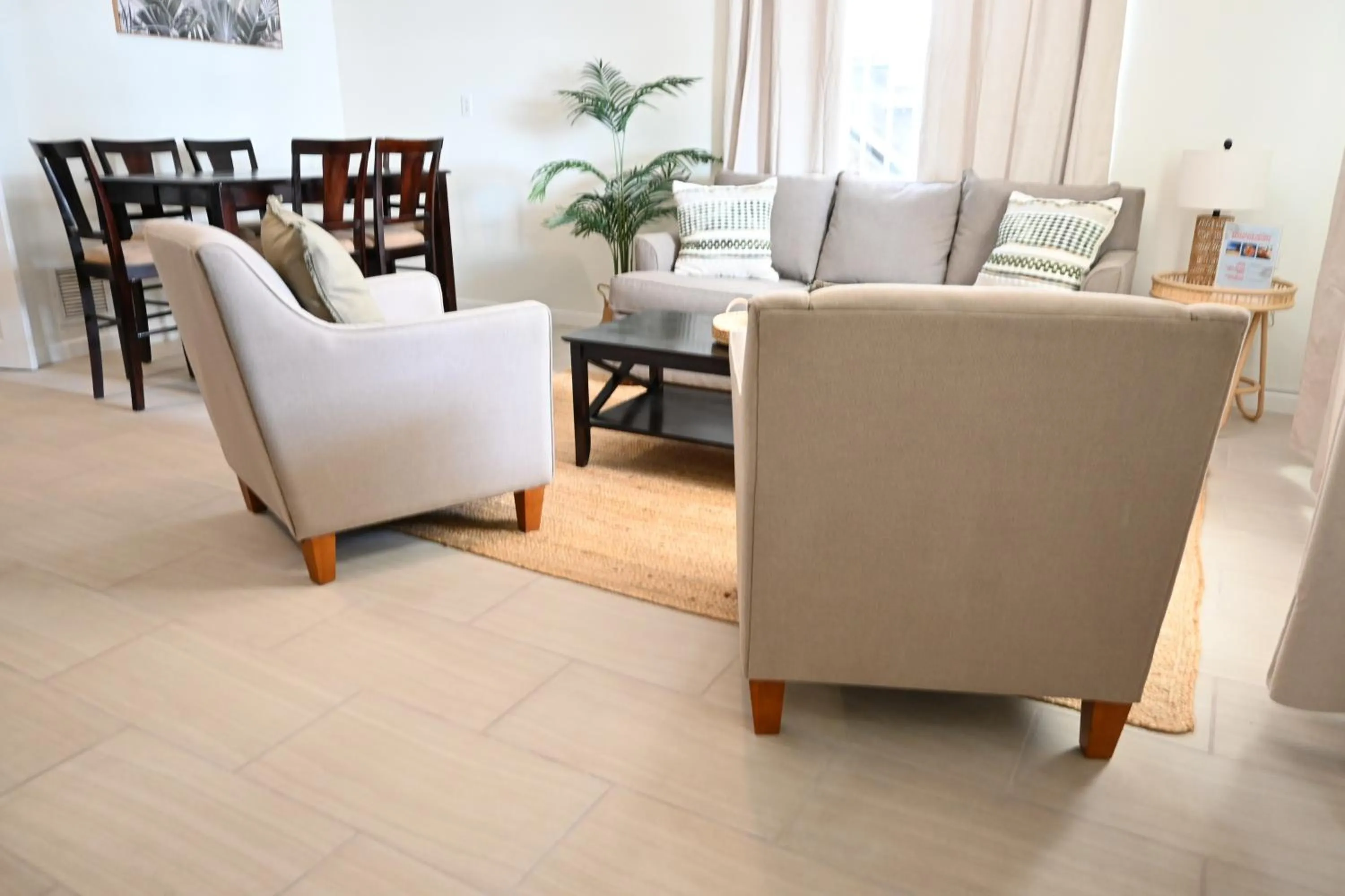 Living room in The Palapa House