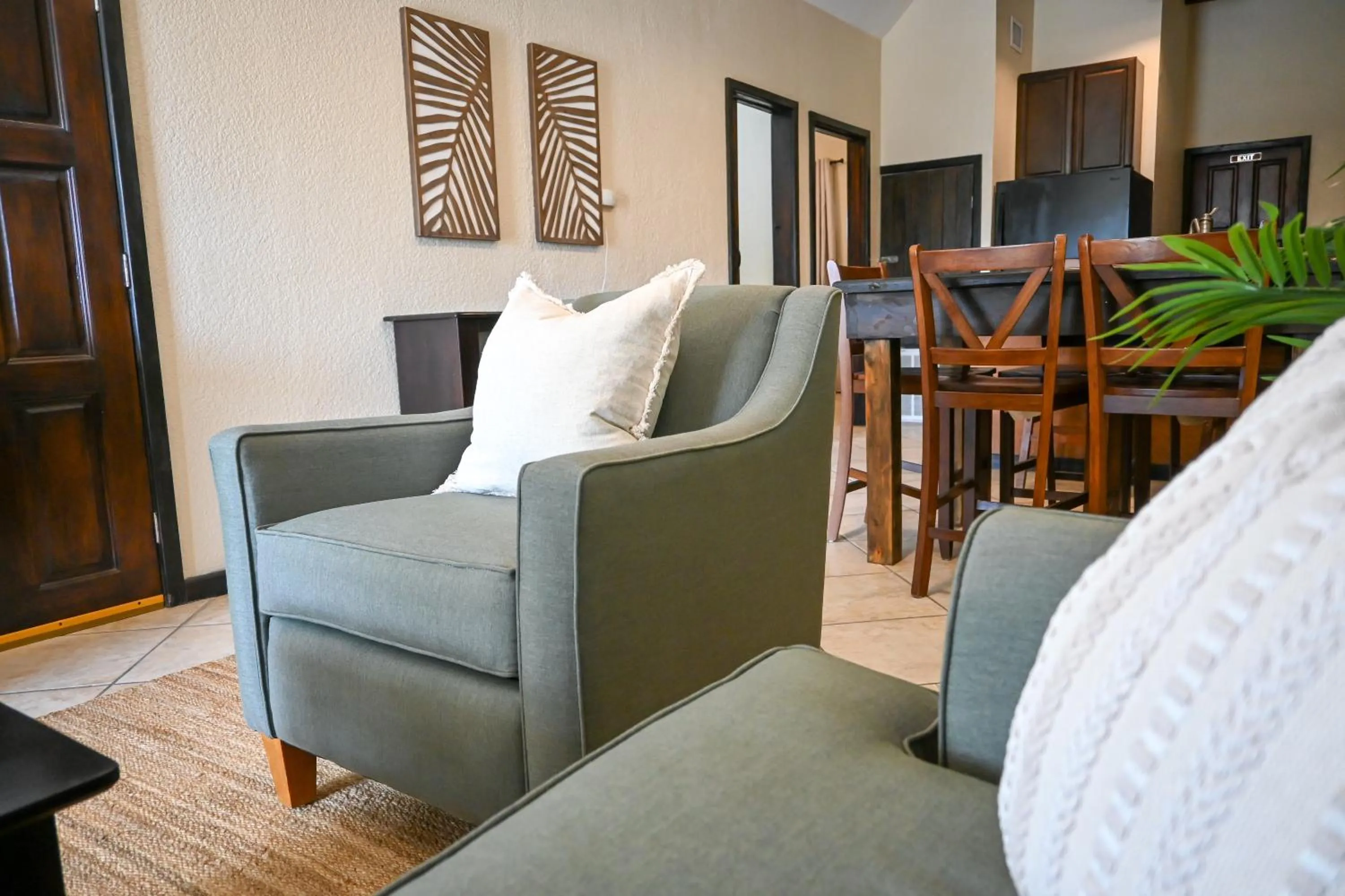 Living room in The Palapa House