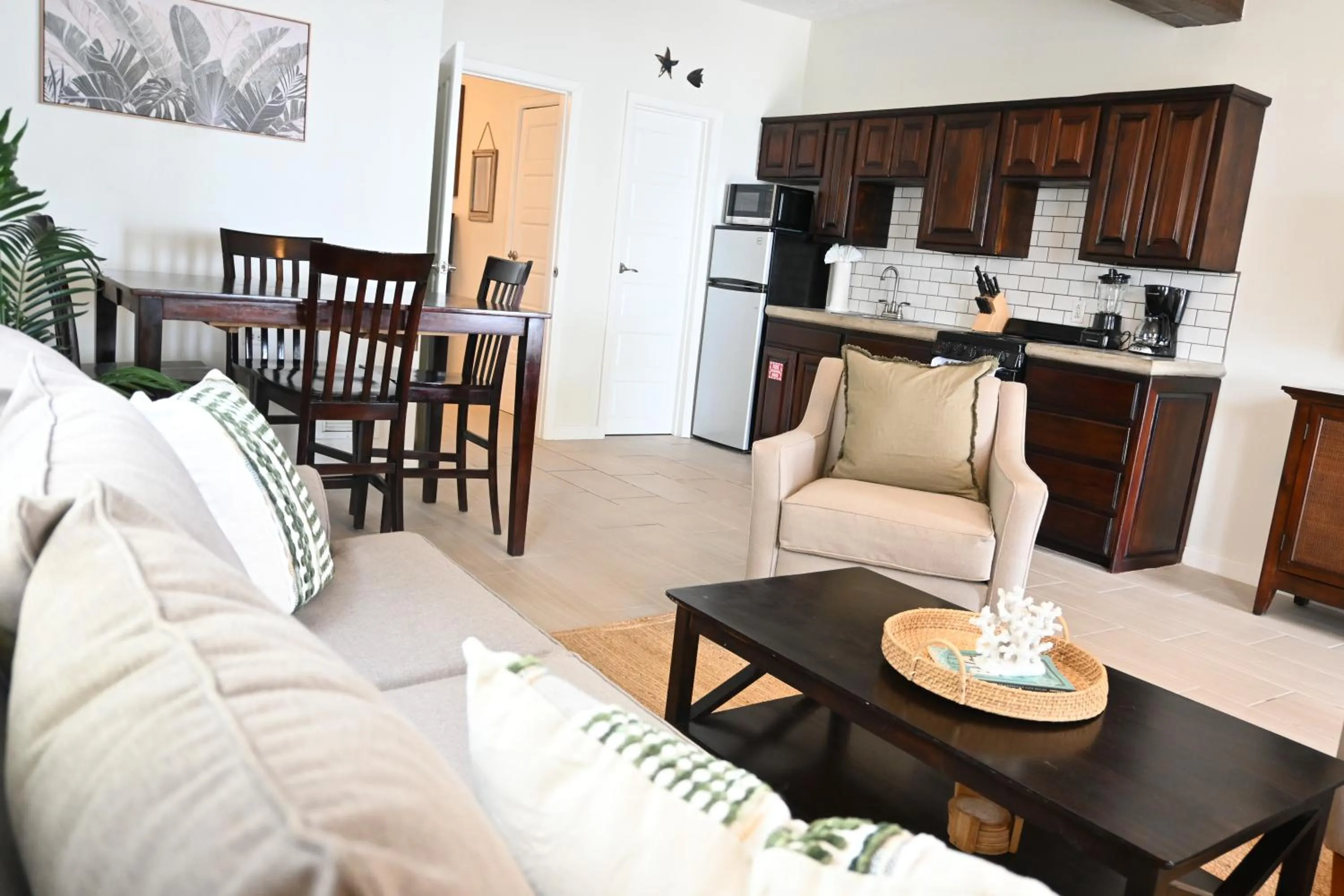 Living room in The Palapa House