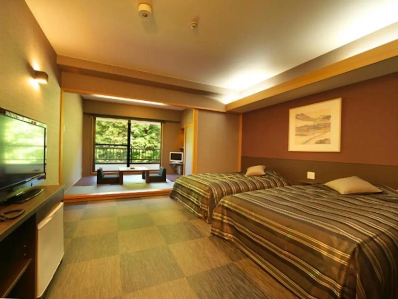 Area and facilities, Bed in Mashikokan Satoyama Resort Hotel