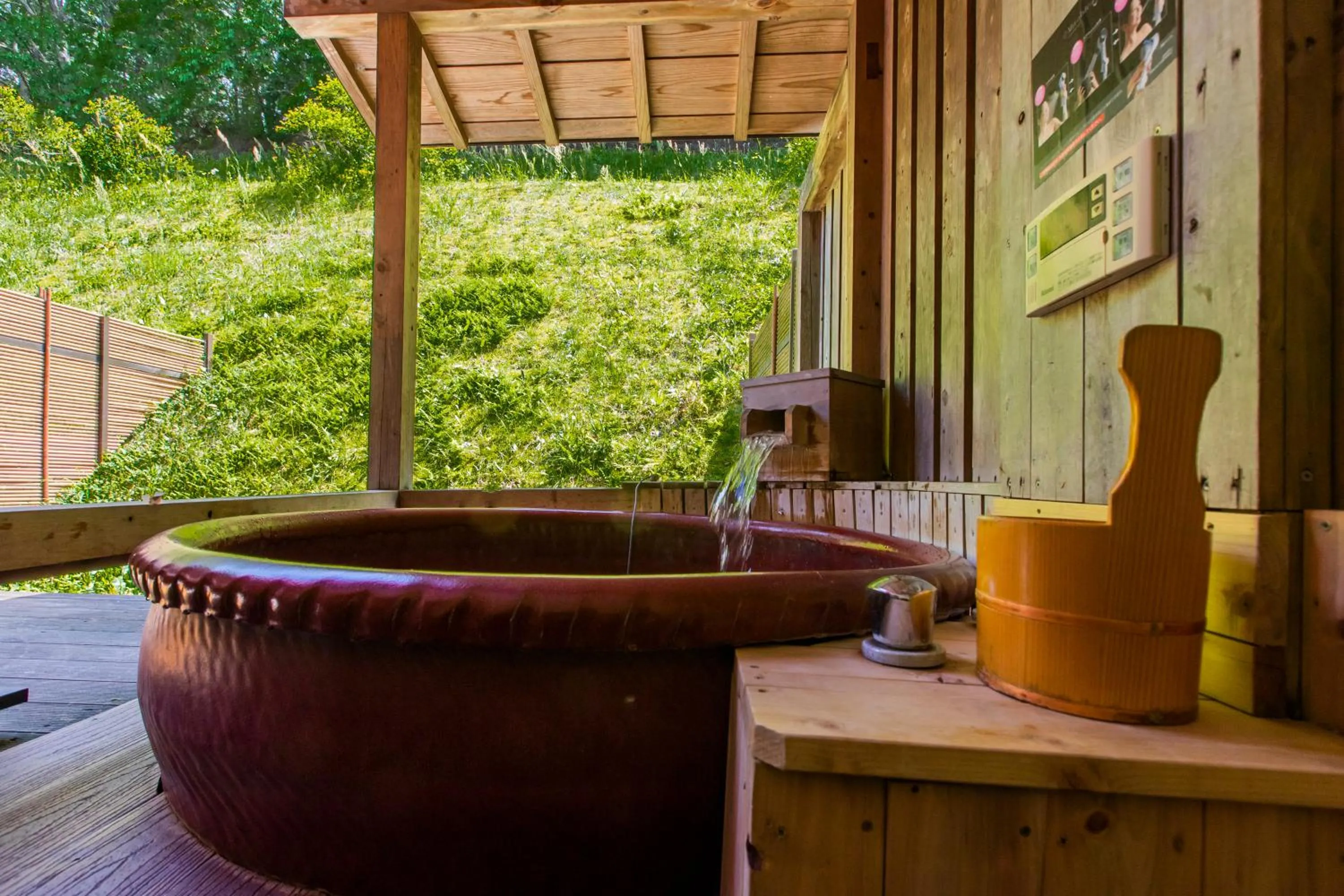 Open Air Bath in Mashikokan Satoyama Resort Hotel