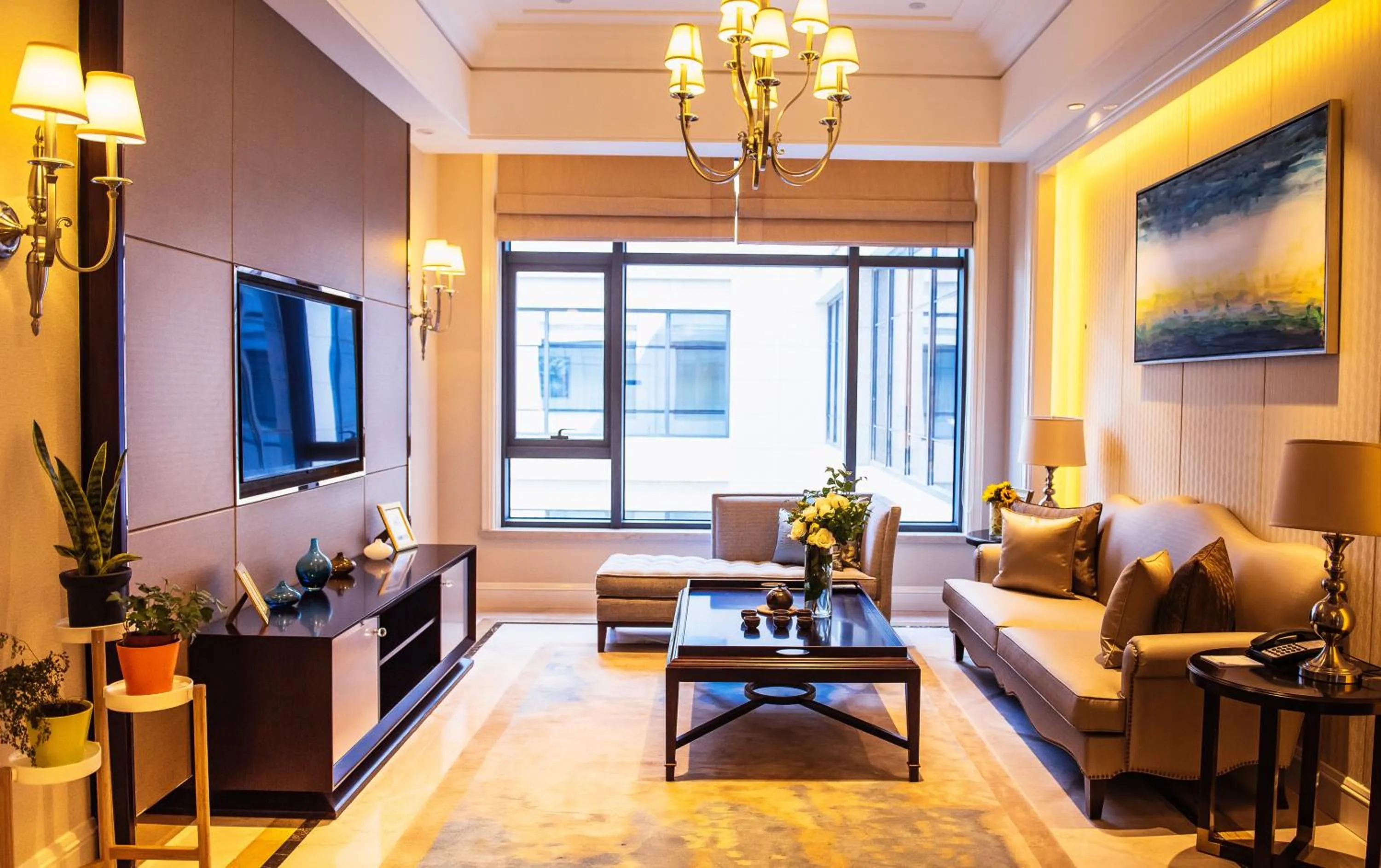 Living room in Wyndham Grand Xi'an Residence