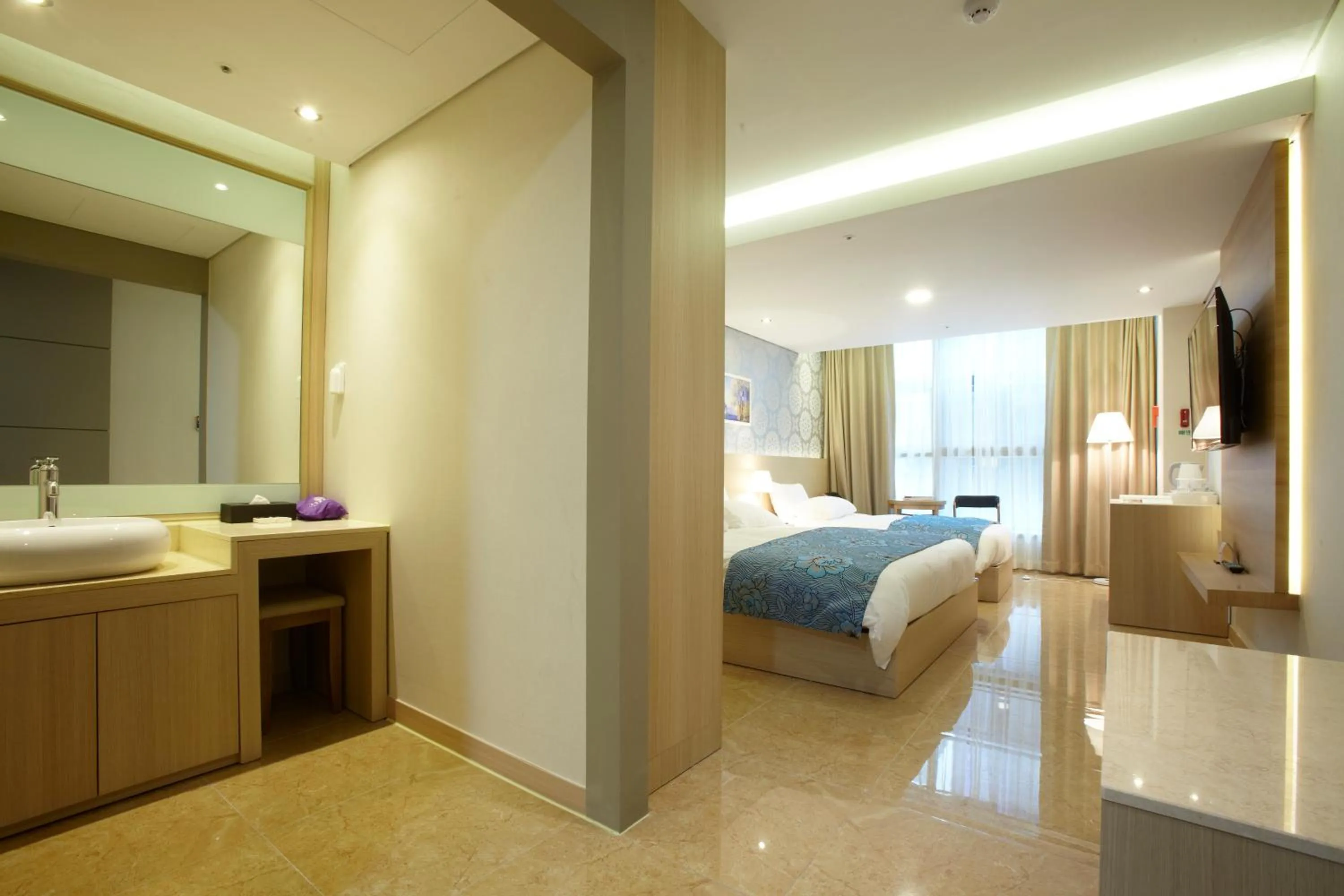 Bedroom, Bed in Hotel Sopra Incheon Cheongna