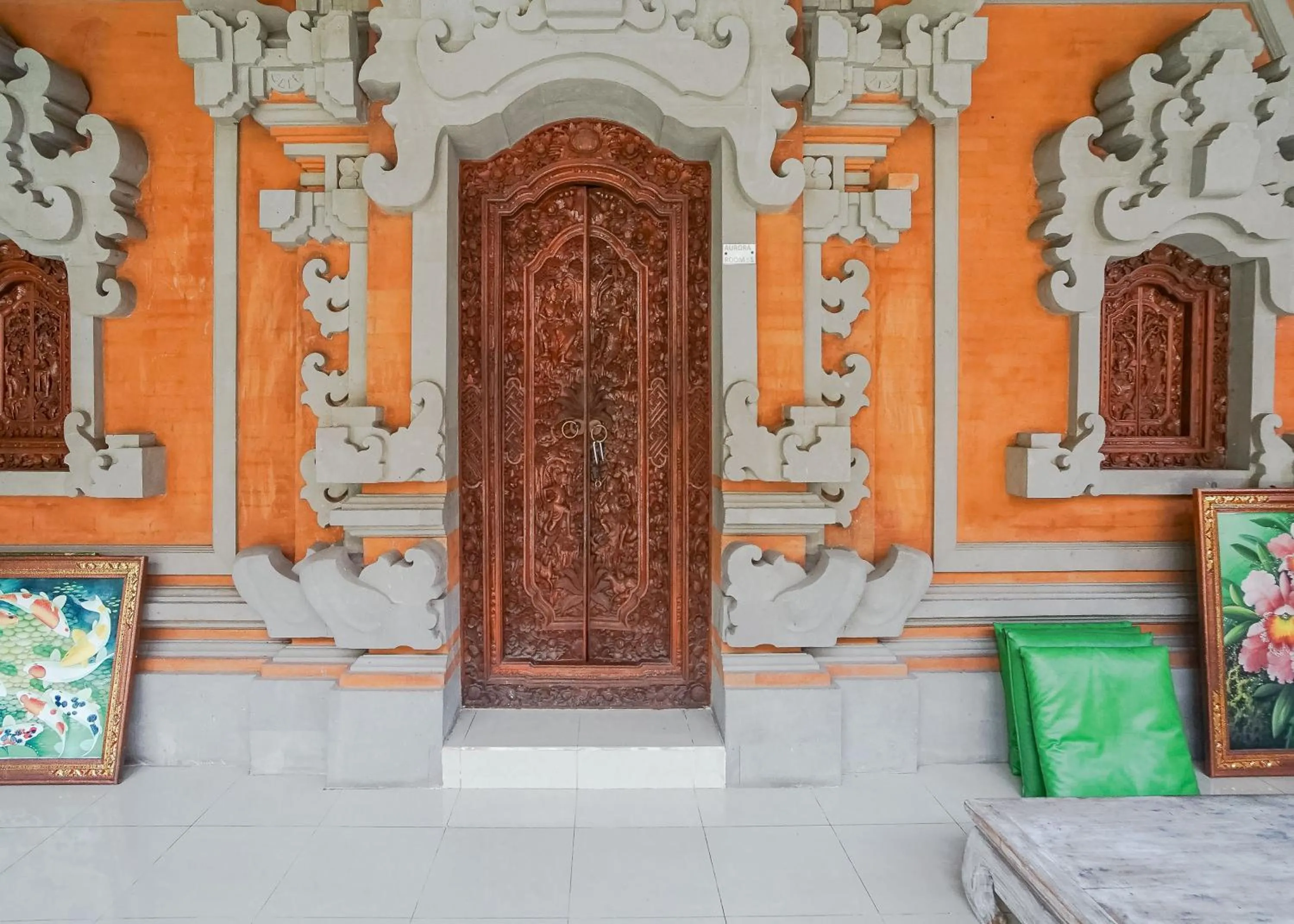 Decorative detail in Aurora House Ubud