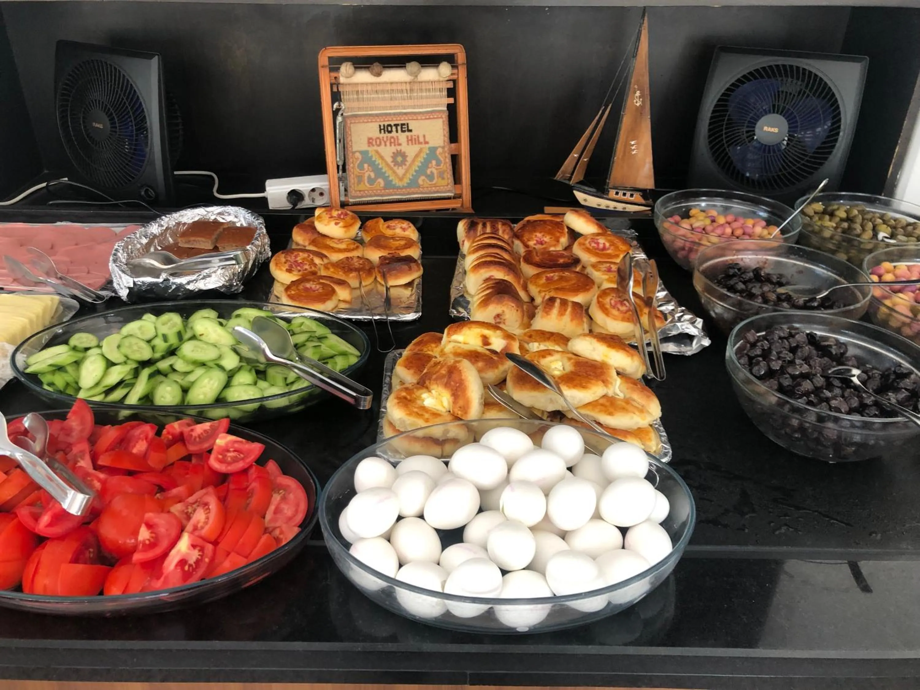 Buffet breakfast in Hotel Royal Hill