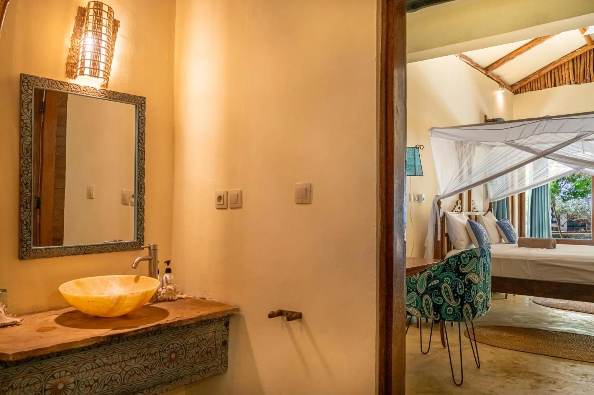 Bed in Marafiki Bungalows