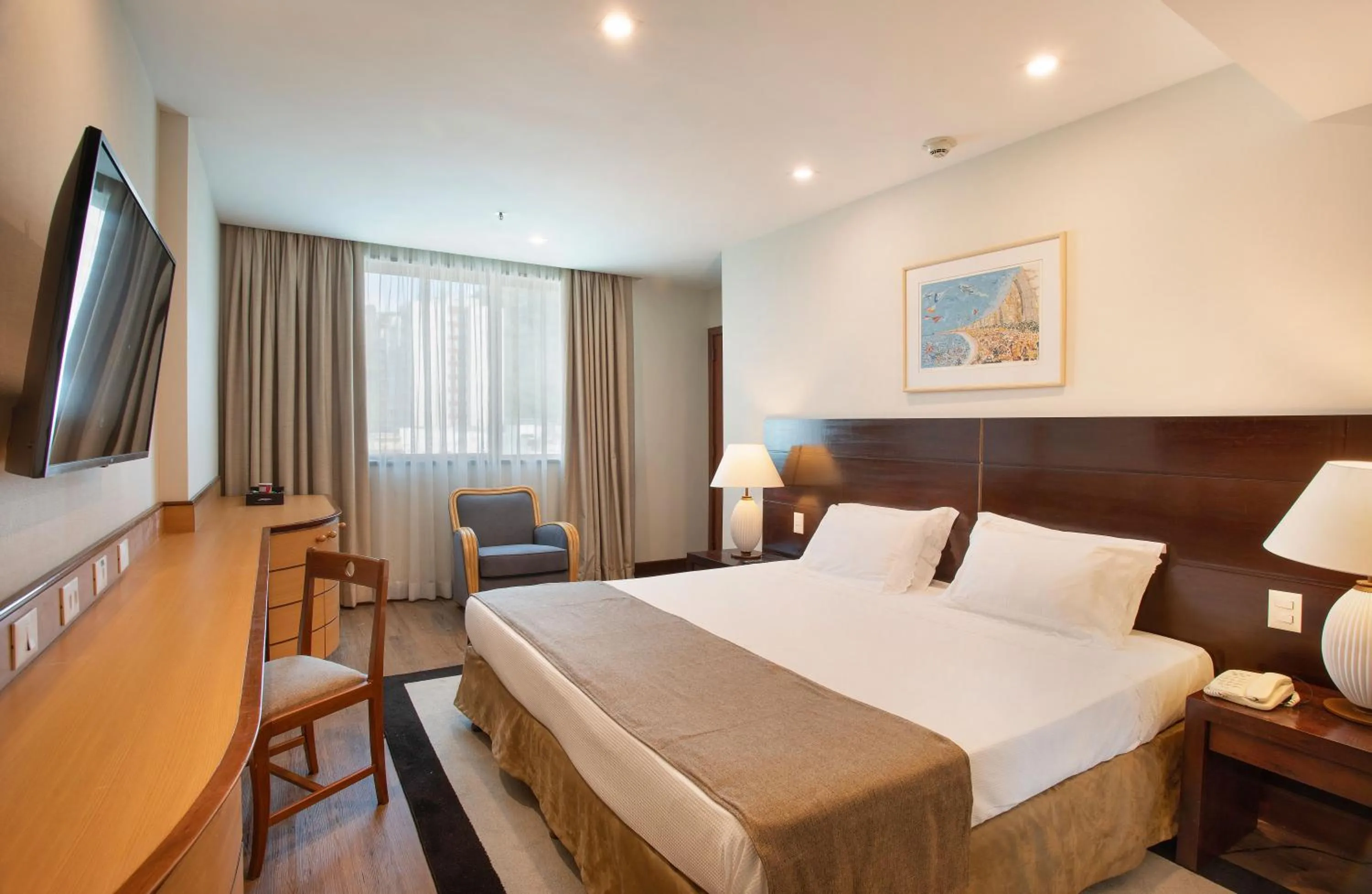 Bedroom, Bed in Windsor Plaza Copacabana