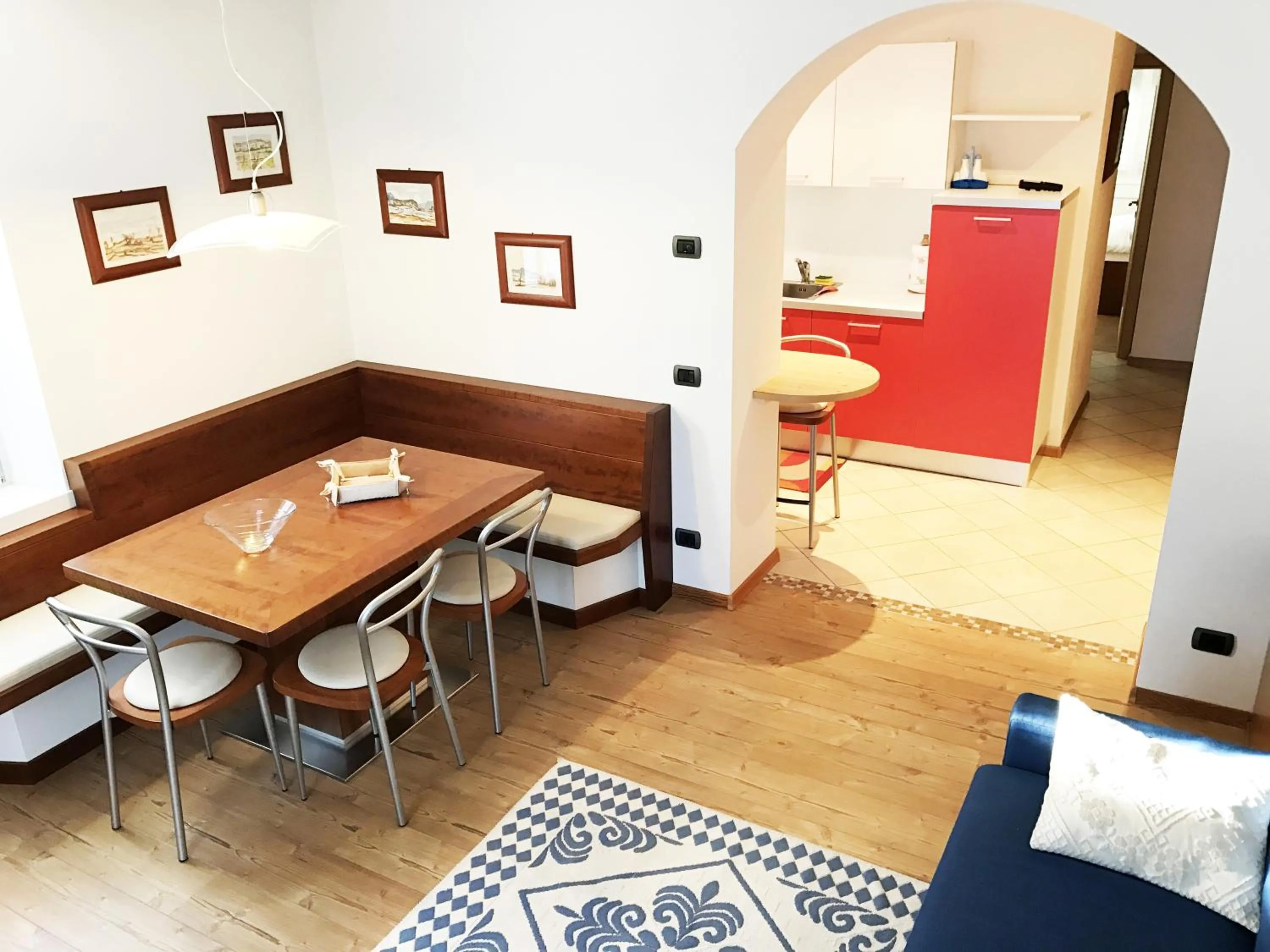 Dining area in Apartments Trettel
