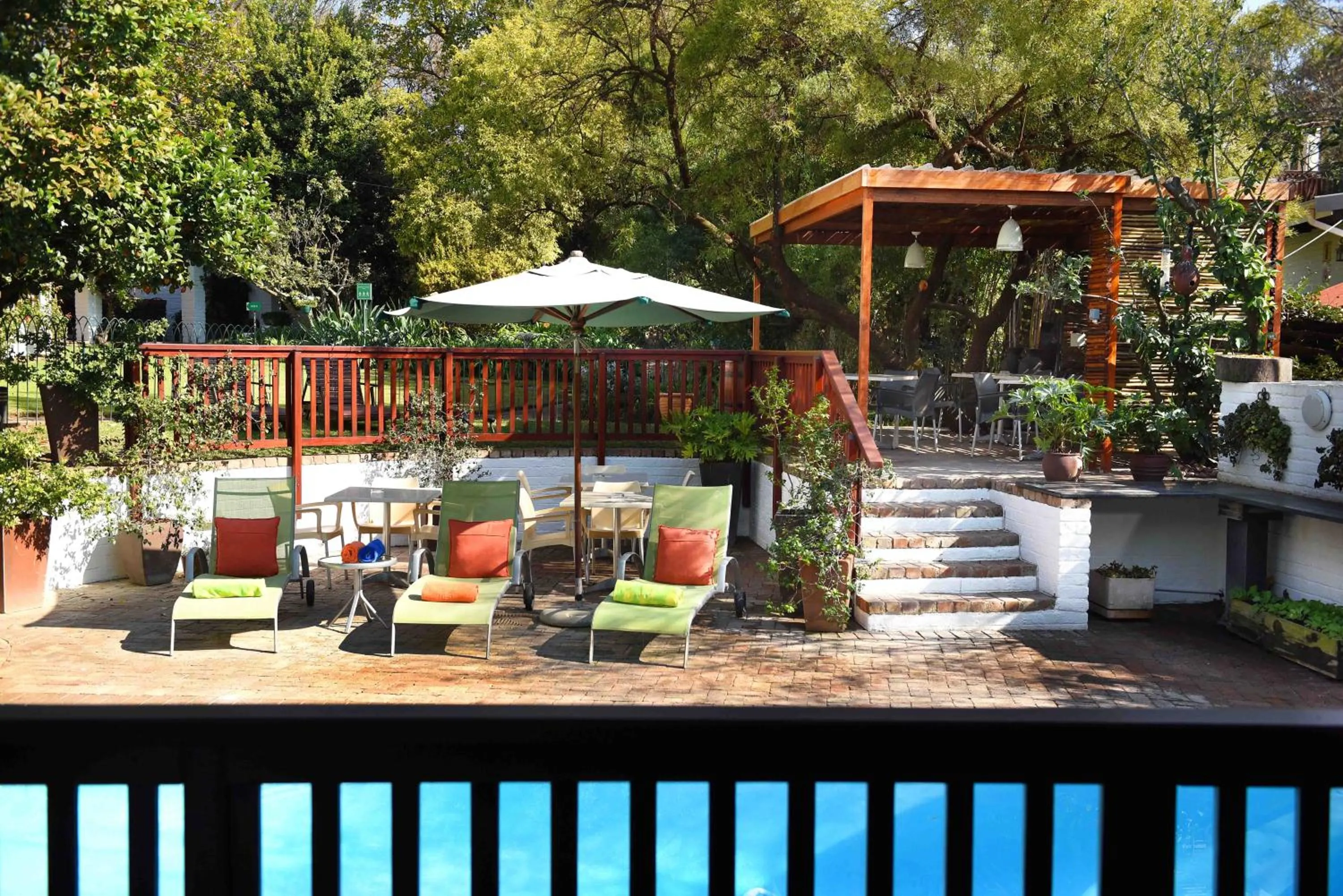 Garden view in Rivonia Premier Lodge