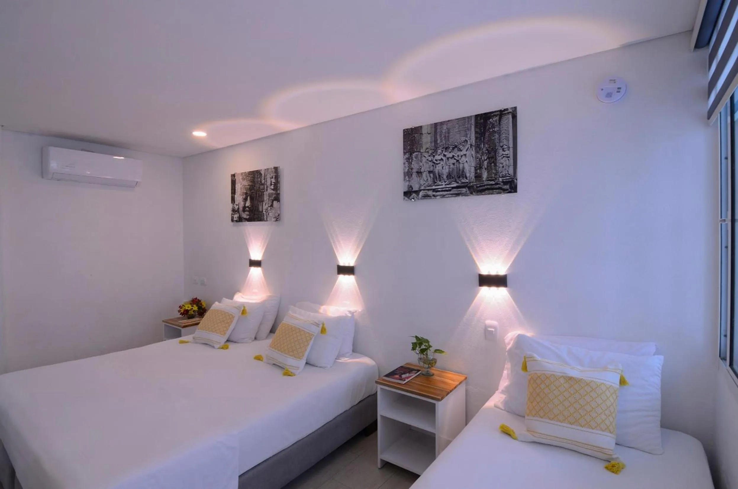 Bed in Hotel Casa Cytia