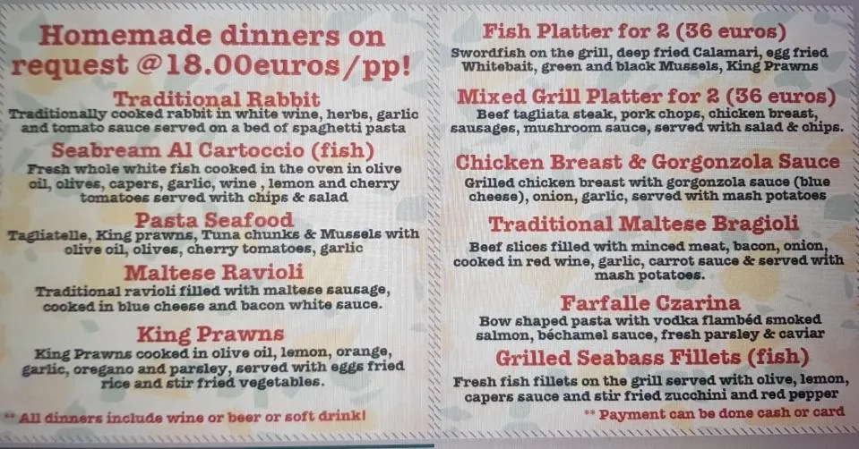 Dinner in Sunshine Court