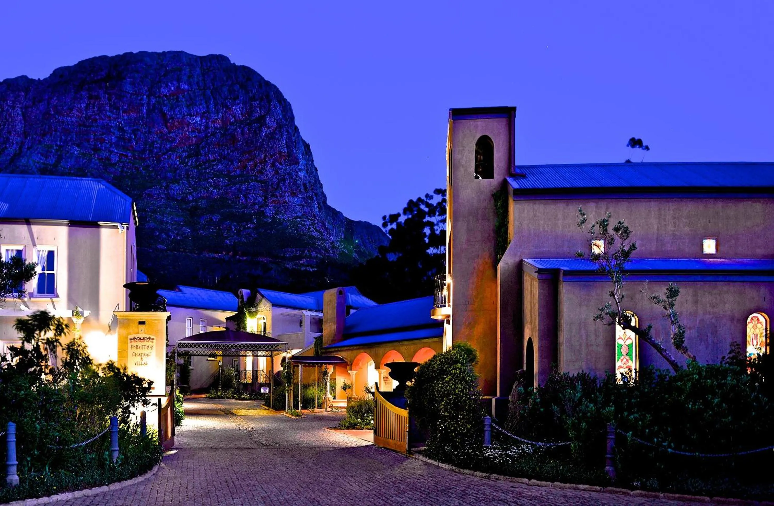 Facade/entrance in L'ermitage - Franschhoek Chateau & Villas