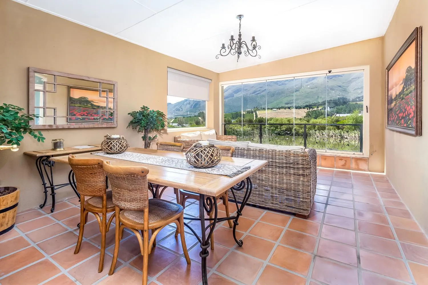 Patio in L'ermitage - Franschhoek Chateau & Villas