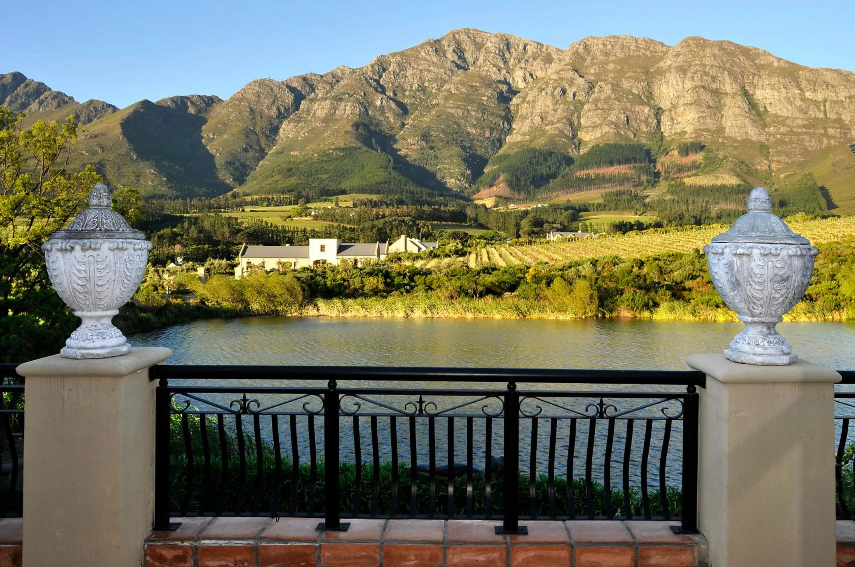 Balcony/Terrace in L'ermitage - Franschhoek Chateau & Villas