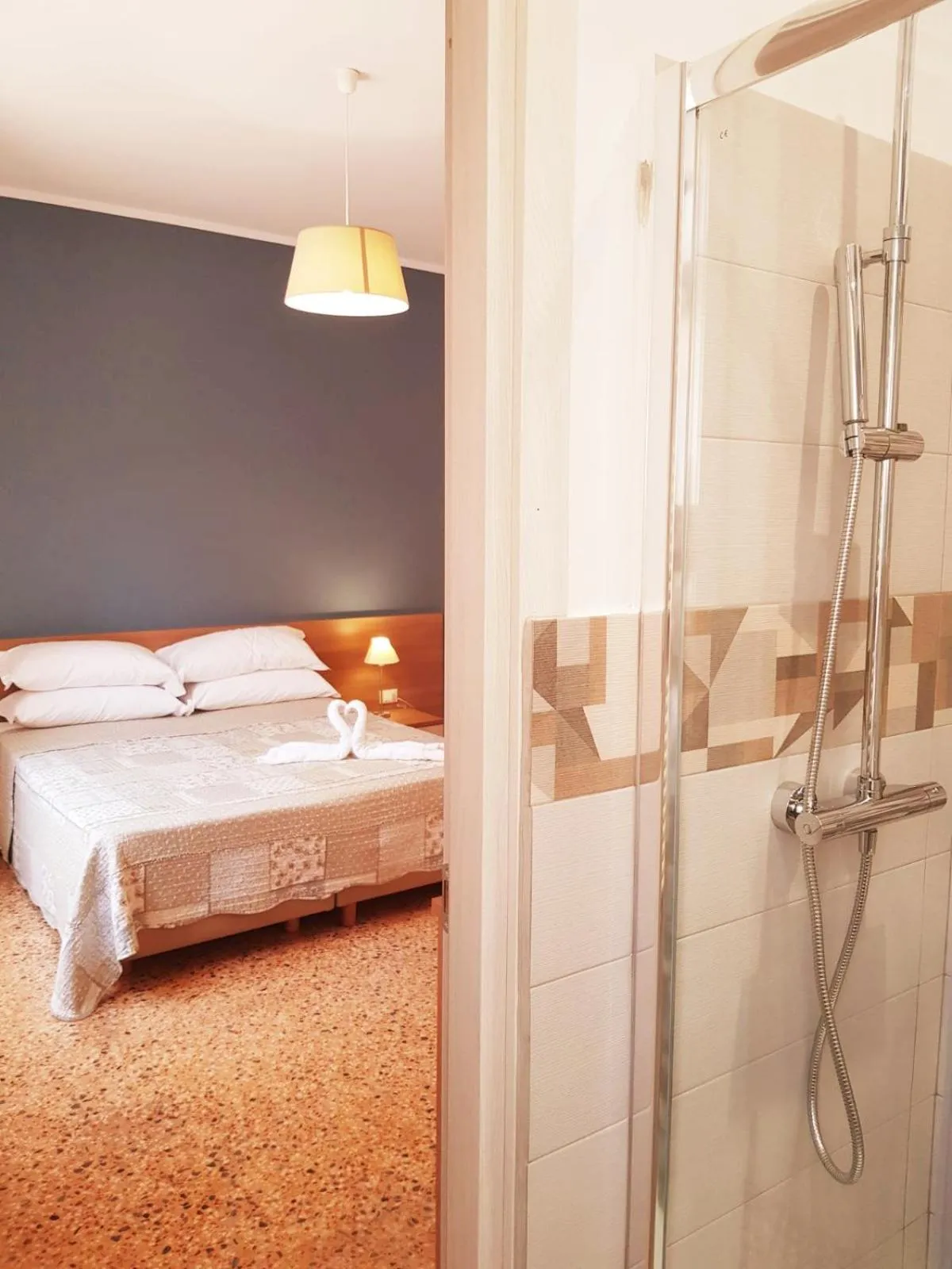 Bathroom, Bed in Bed and Breakfast Sognando Verso La Torre