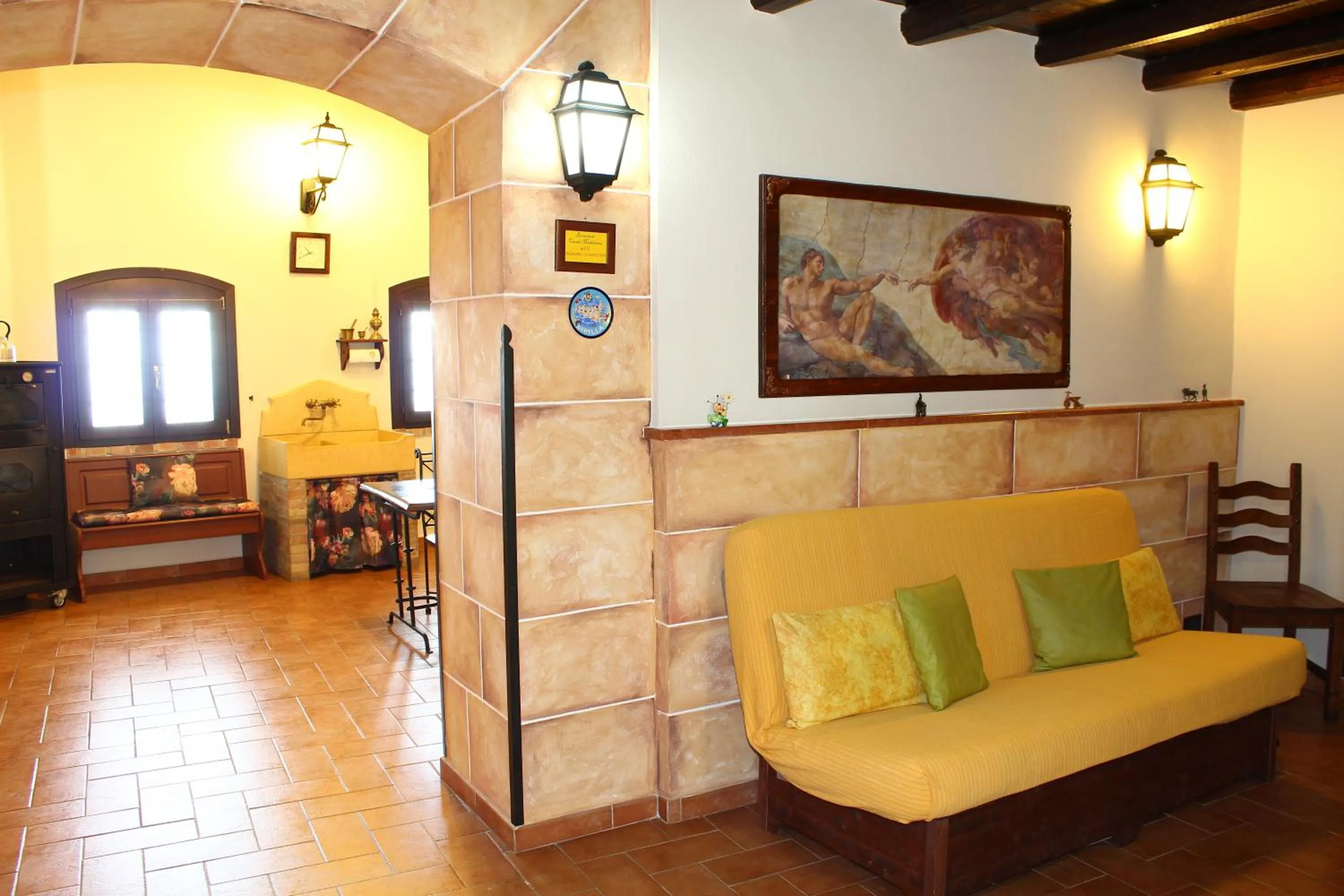 Living room in Casale Maddalena