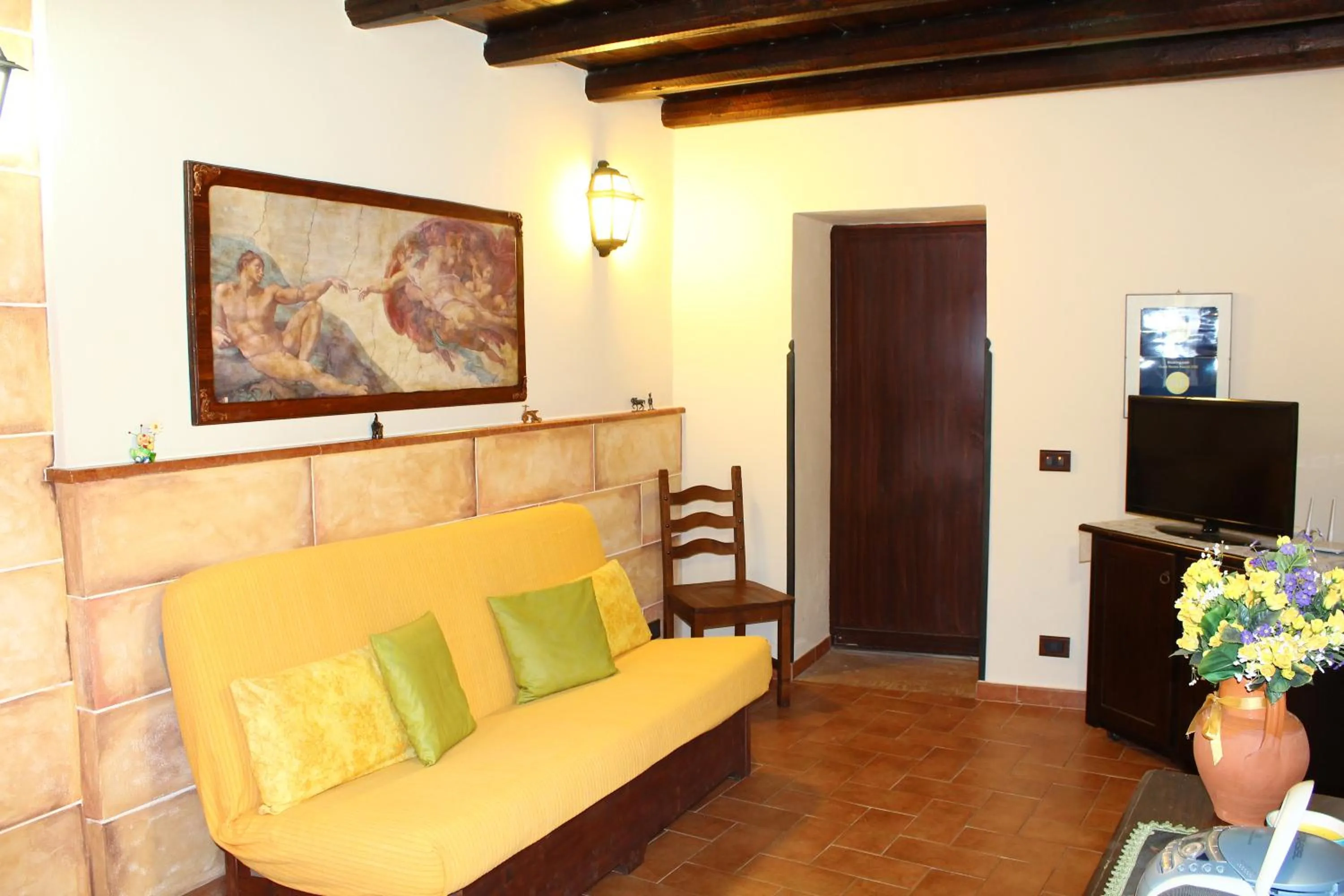 Living room in Casale Maddalena