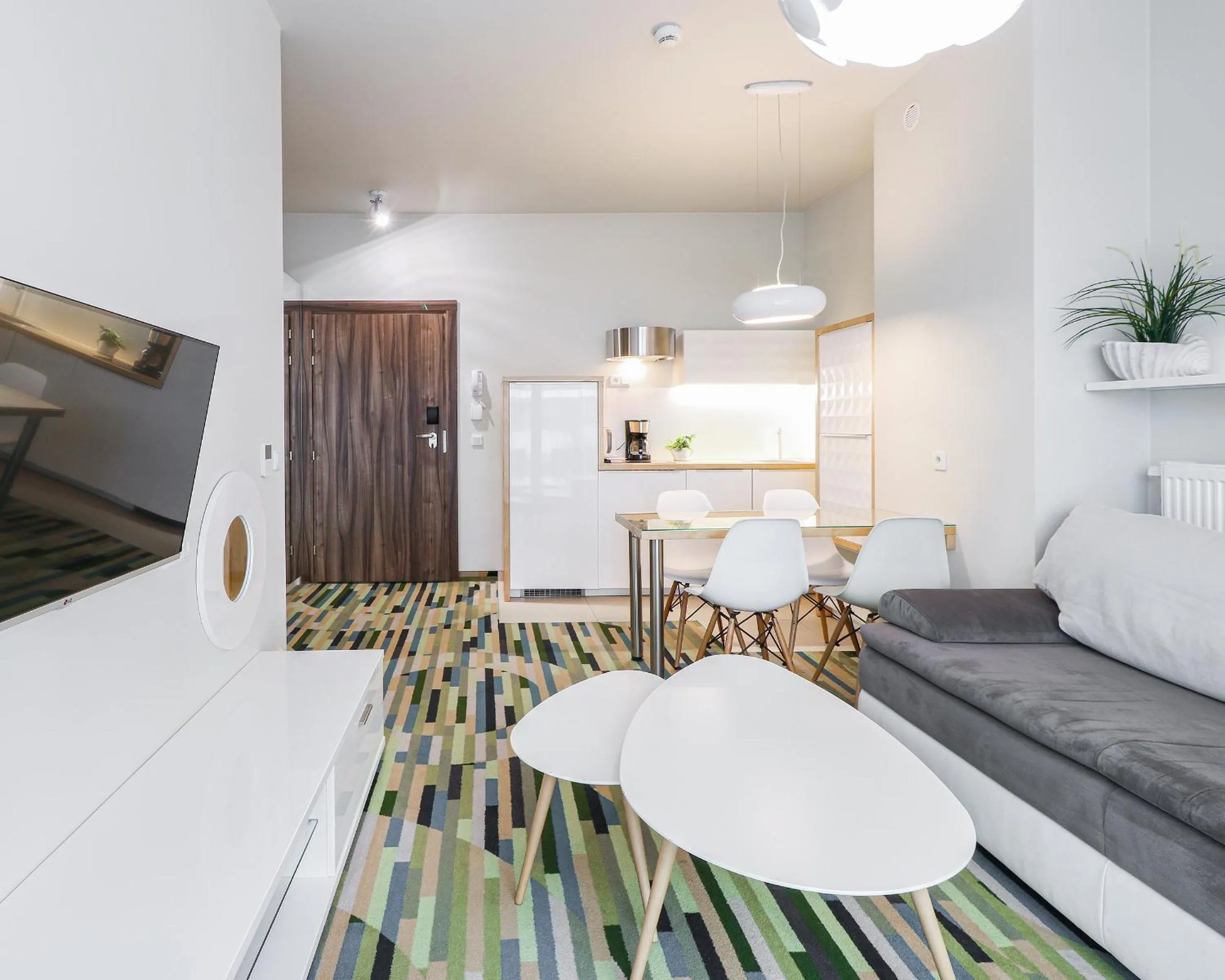 Kitchen or kitchenette, Bed in Baltic Park Molo by Baltic Home
