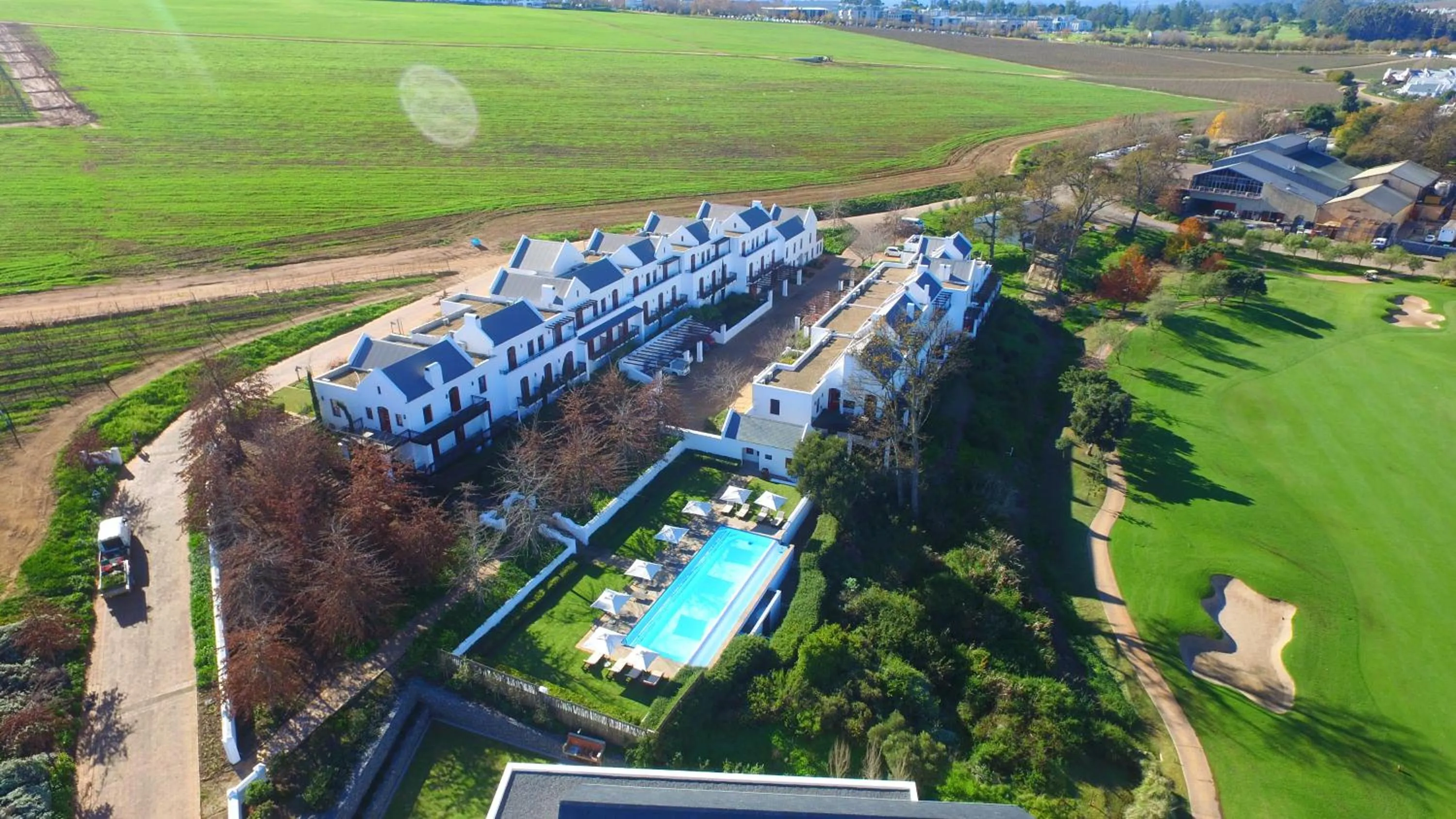 Bird's eye view in De Zalze Lodge