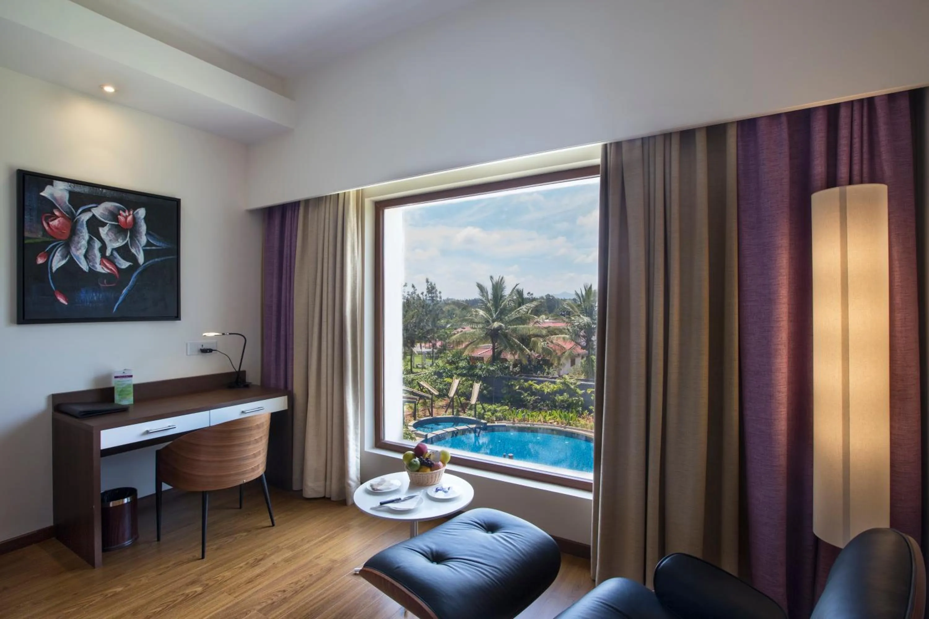 Pool view in Purple Palms Resort & Spa