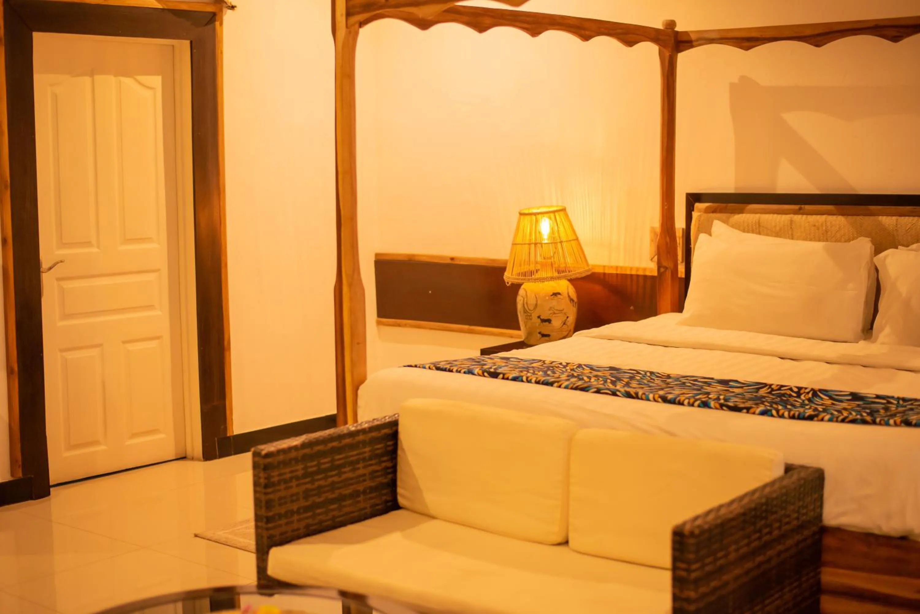 Bed in Blue Waters by Serendib