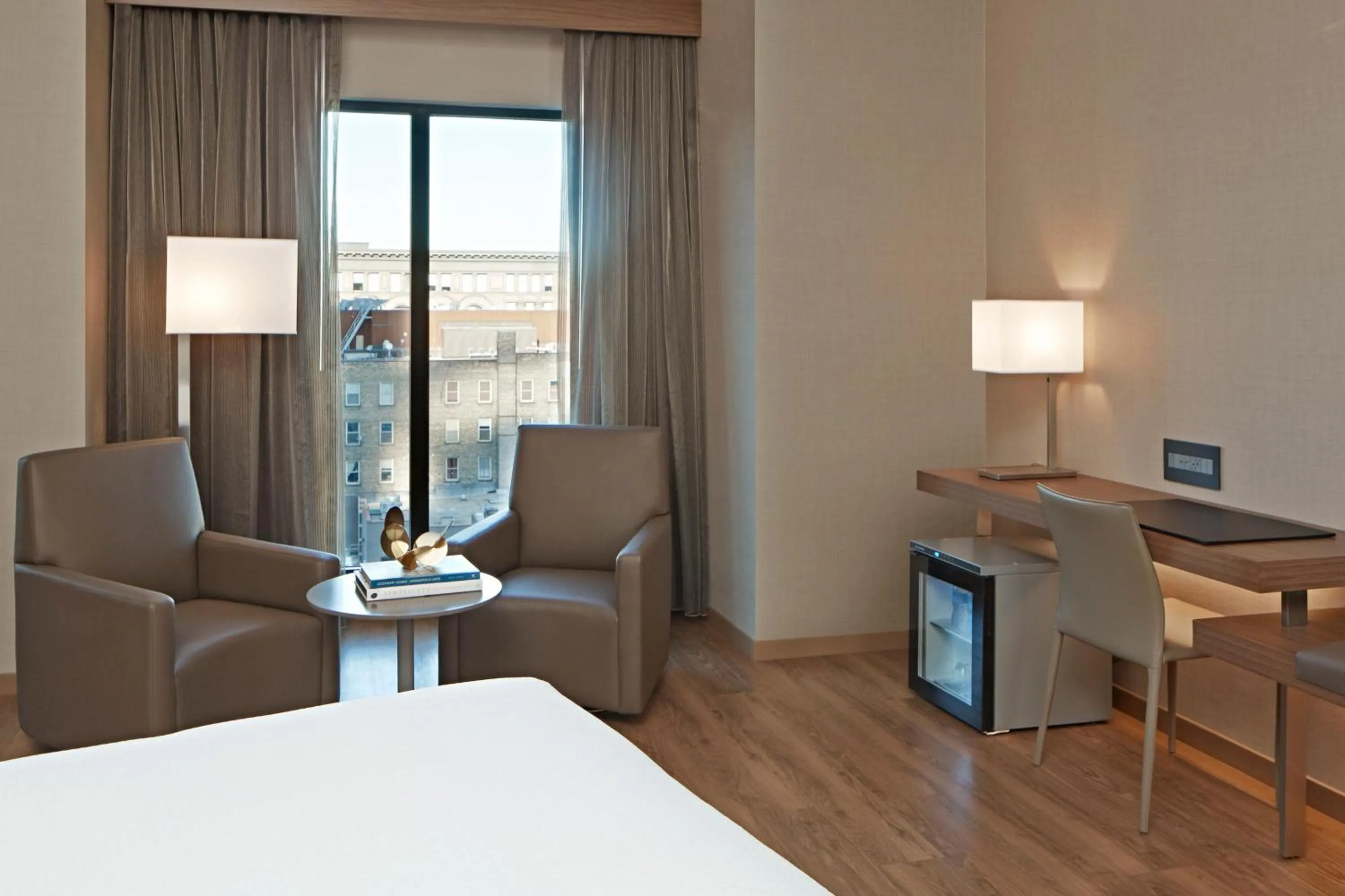 Photo of the whole room, Bed in AC Hotel by Marriott Minneapolis Downtown