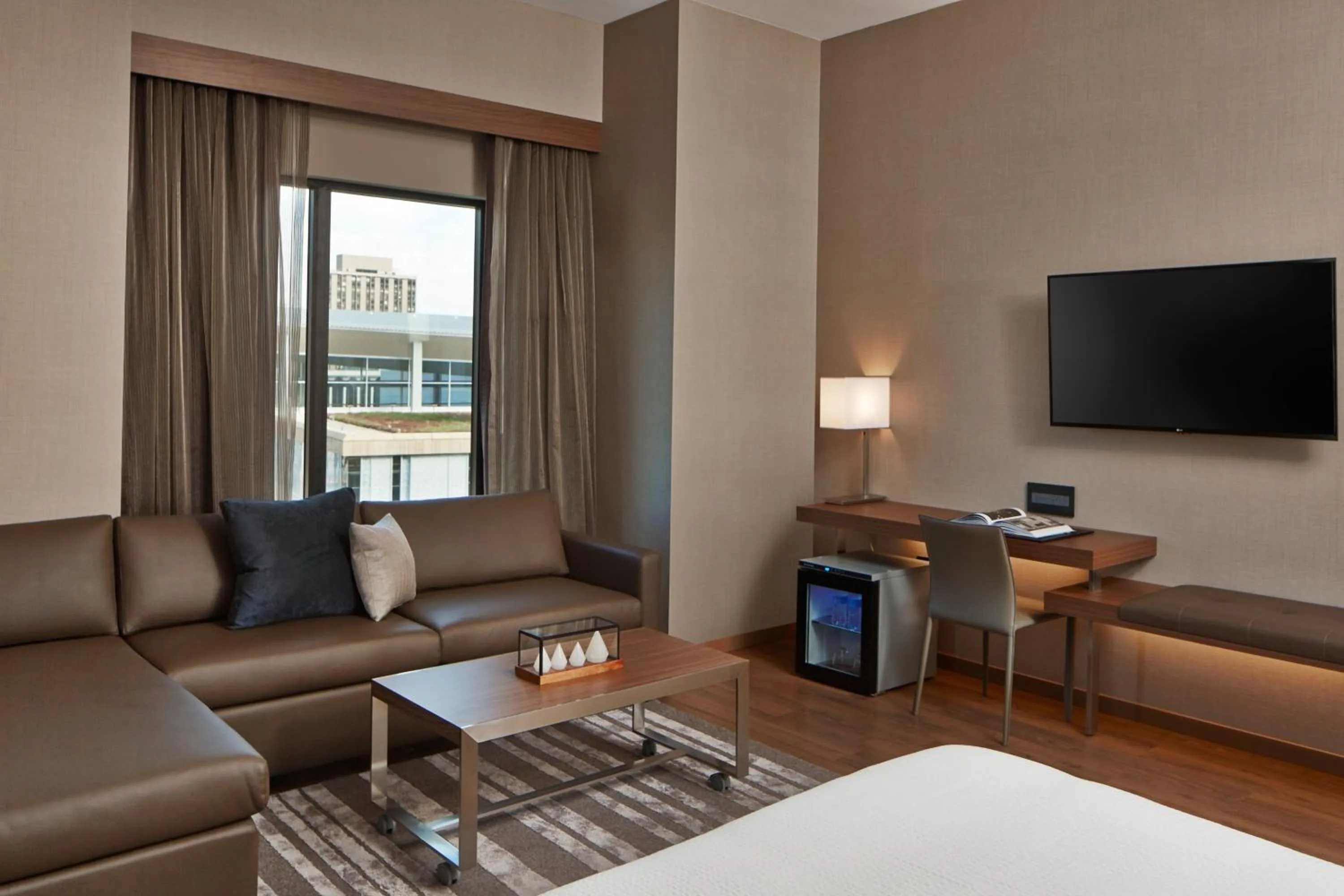 Photo of the whole room, Bed in AC Hotel by Marriott Minneapolis Downtown