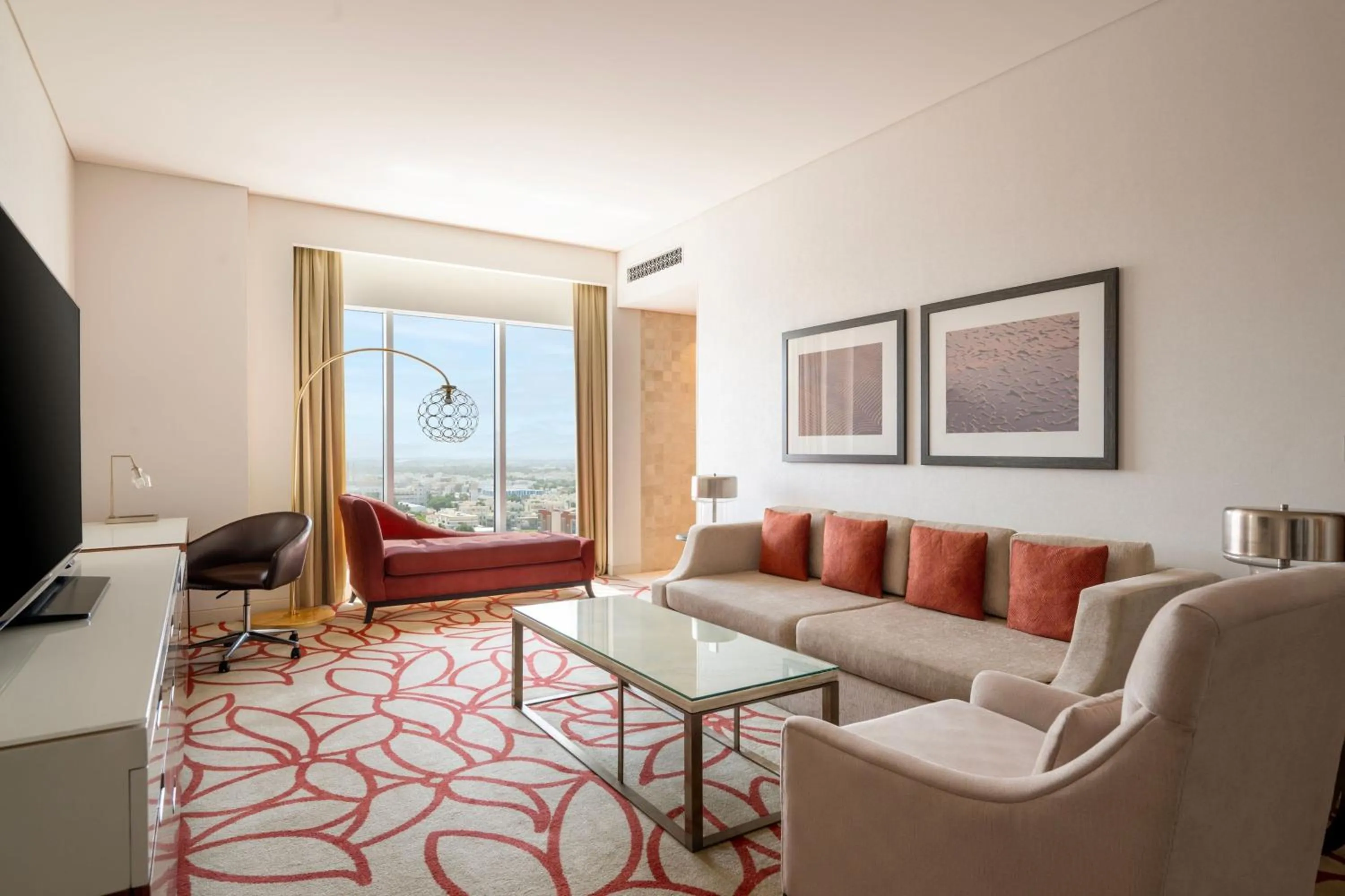 Living room in Marriott Hotel Downtown Abu Dhabi