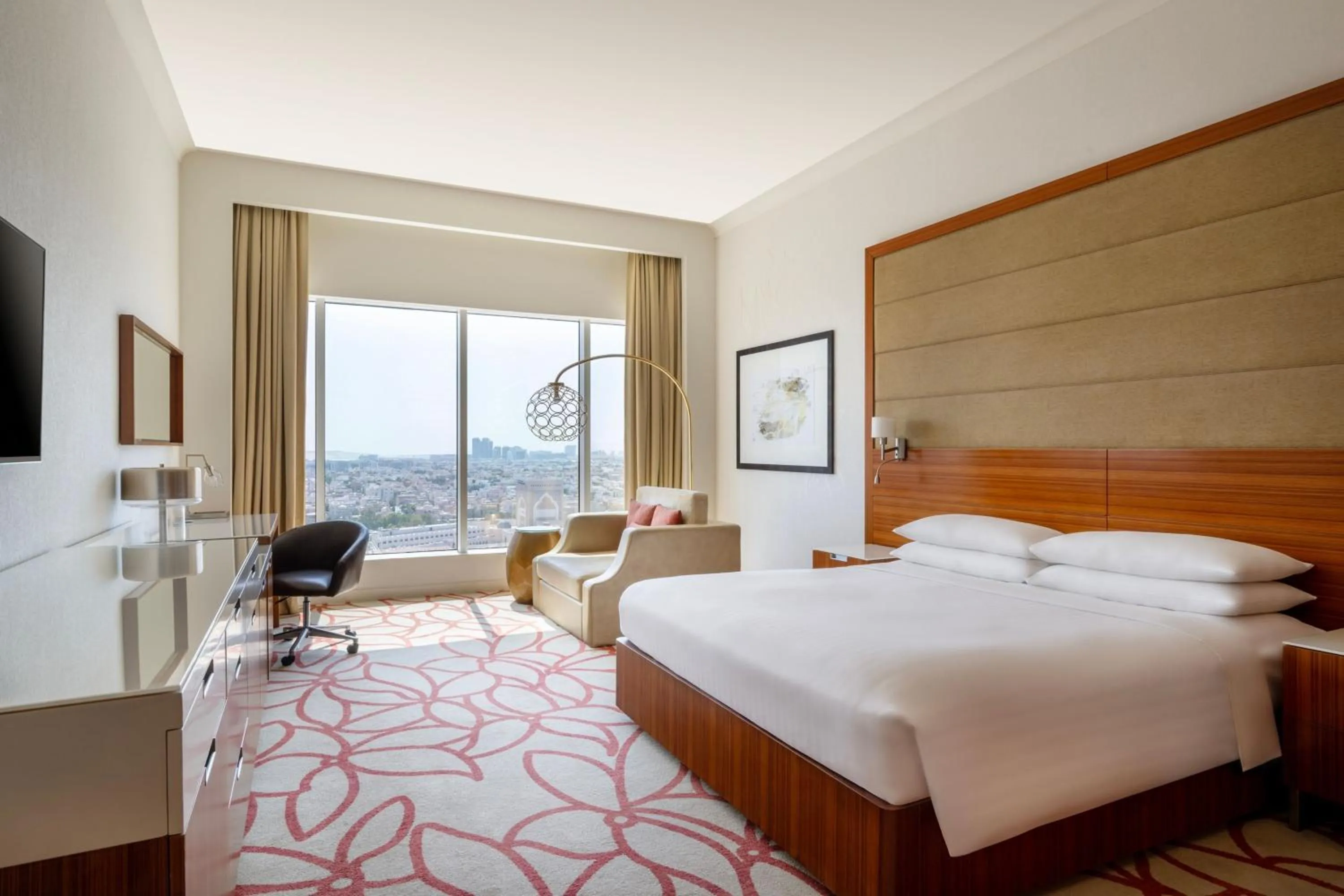 Photo of the whole room, Bed in Marriott Hotel Downtown Abu Dhabi