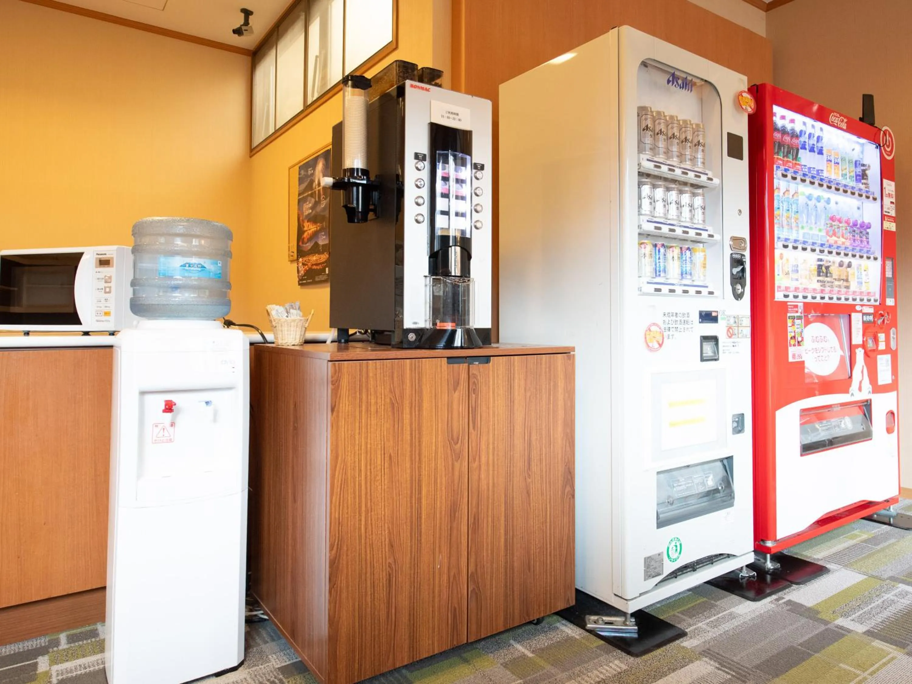 vending machine in Fuji Matsuzono Hotel