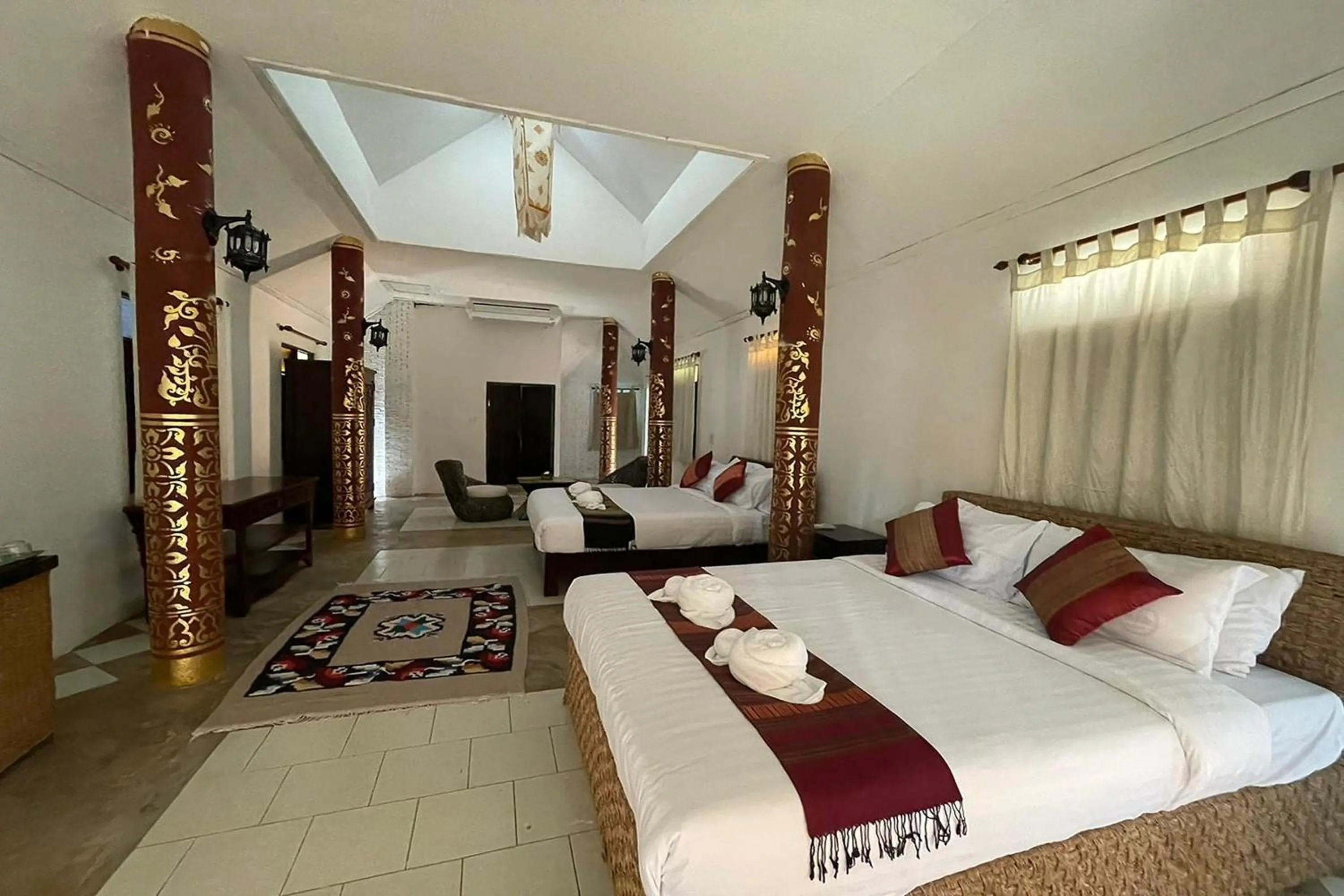 Bed in Baan Tawai Lanna Resort