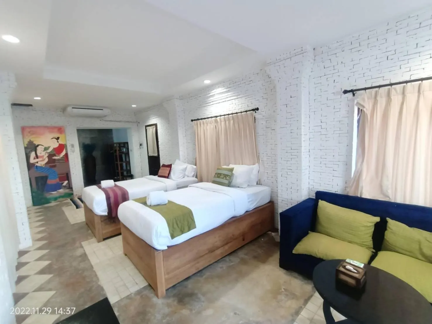 Bed in Baan Tawai Lanna Resort