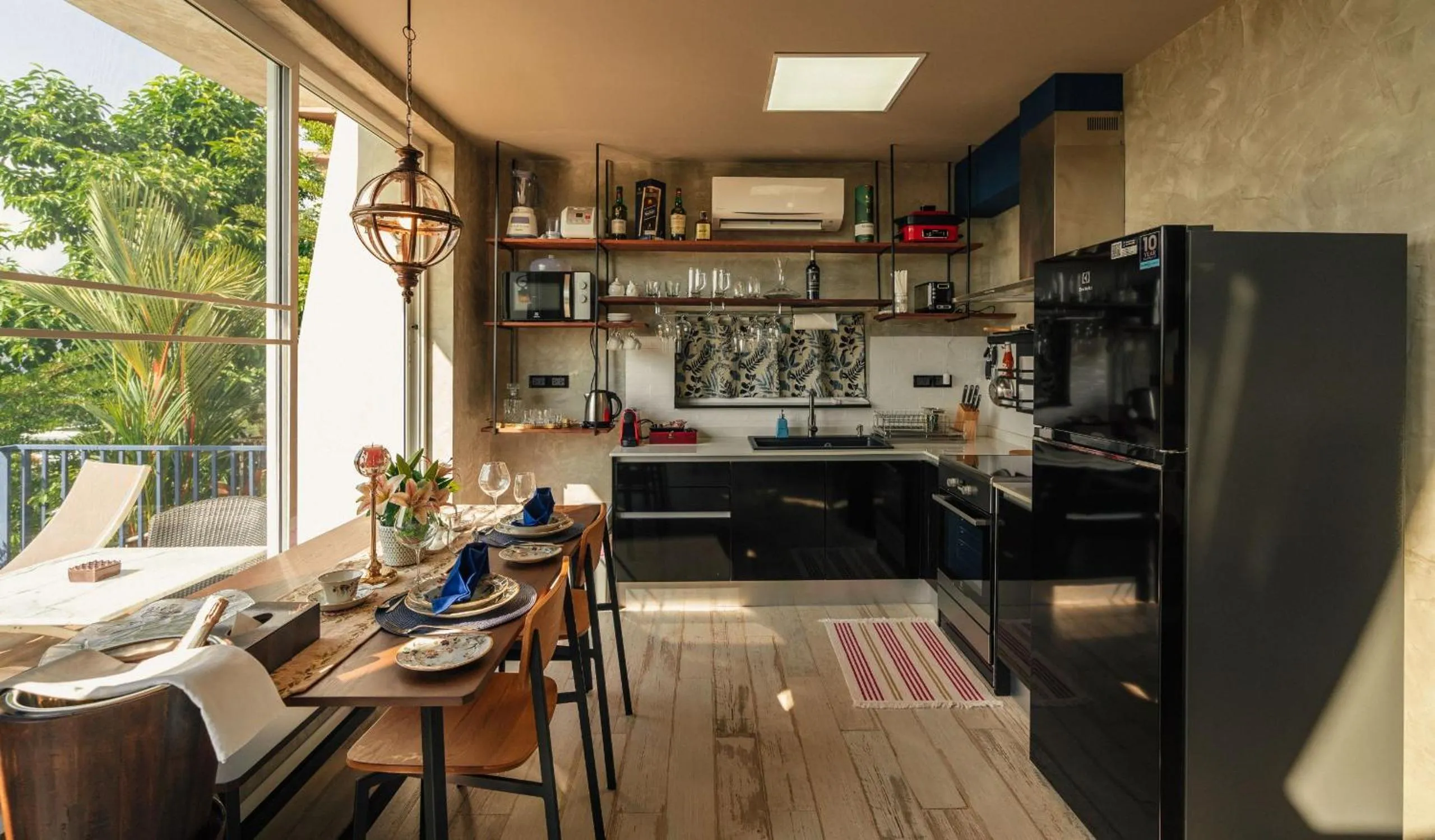 Kitchen or kitchenette in Monte Vista Chalet Khaoyai