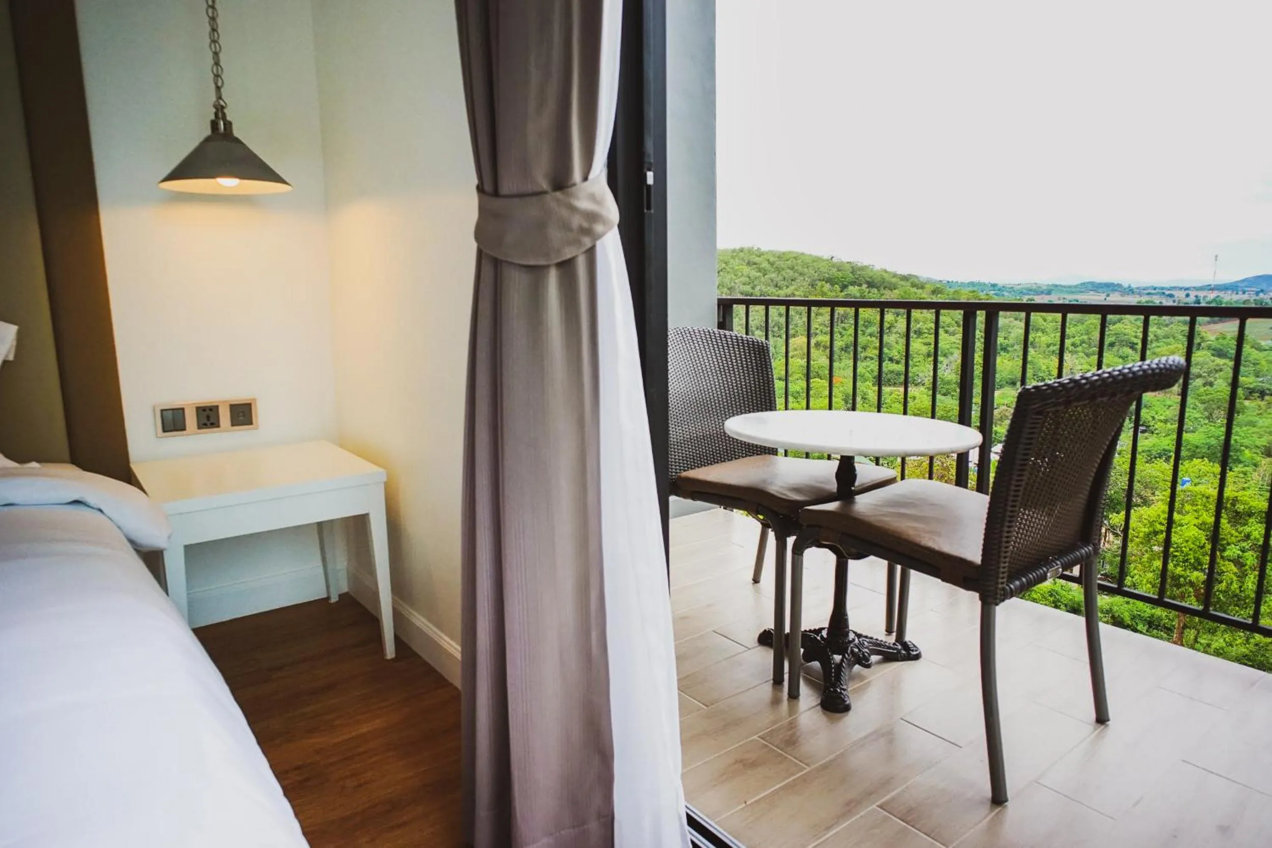 Balcony/Terrace, Bed in Monte Vista Chalet Khaoyai