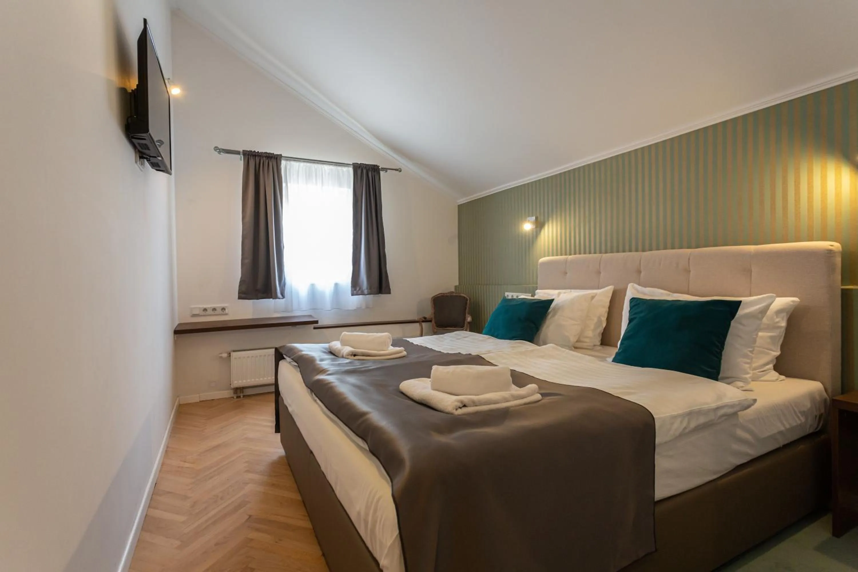 Bed in Heritage Hotel Petrakija