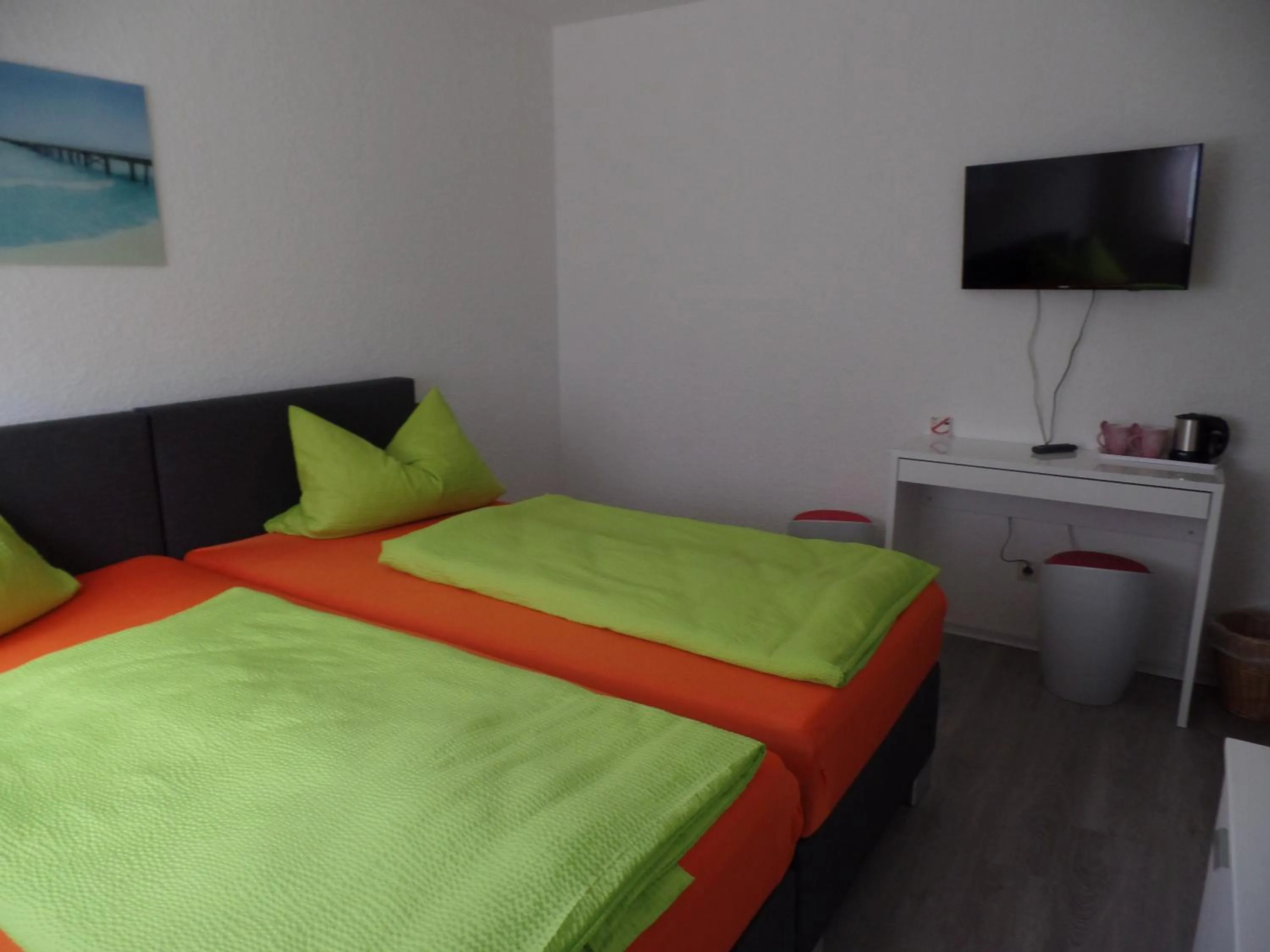 Decorative detail, Bed in Hotel M&S garni